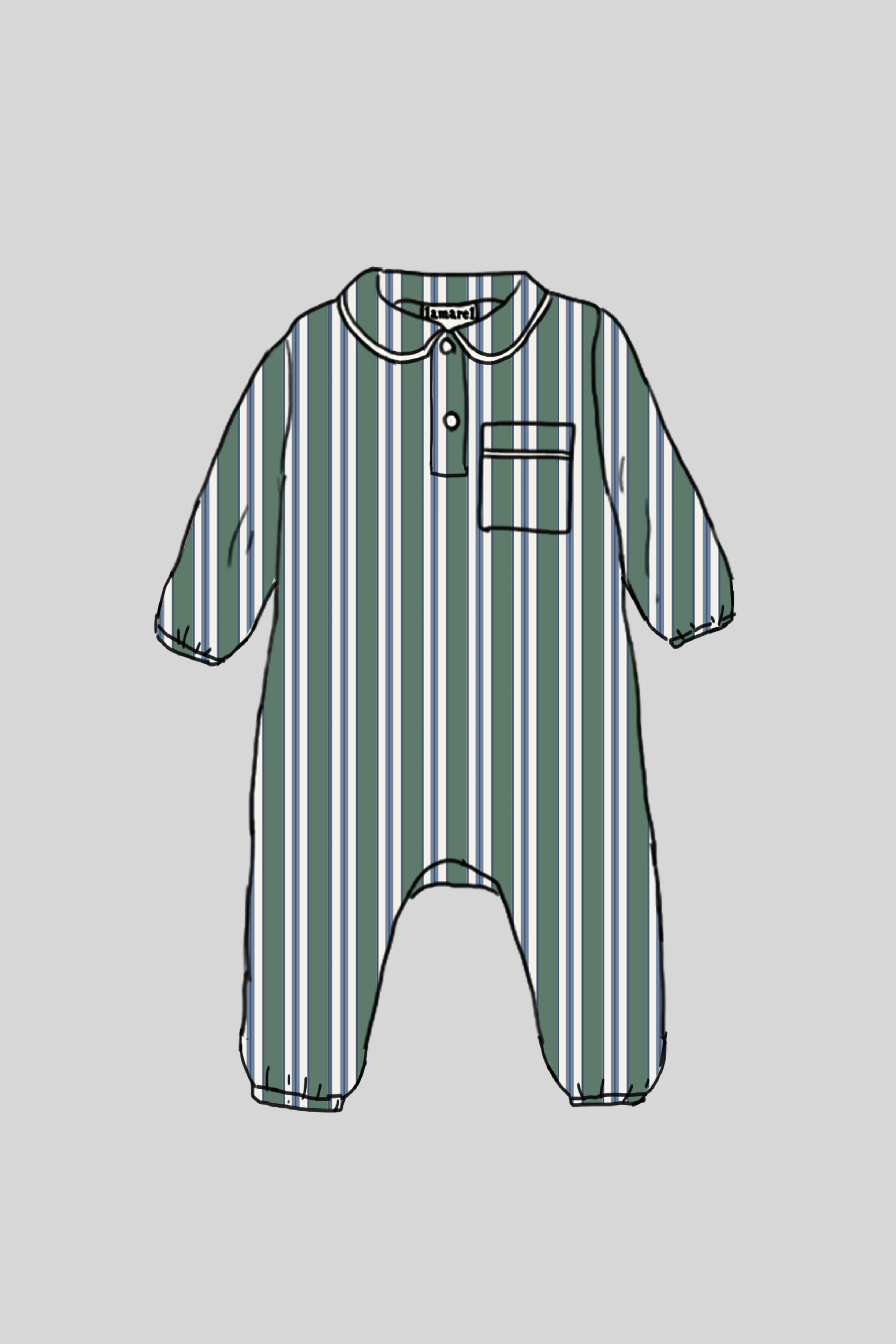 BABY OVERALL PYJAMA WITH ELASTIC - Image 3