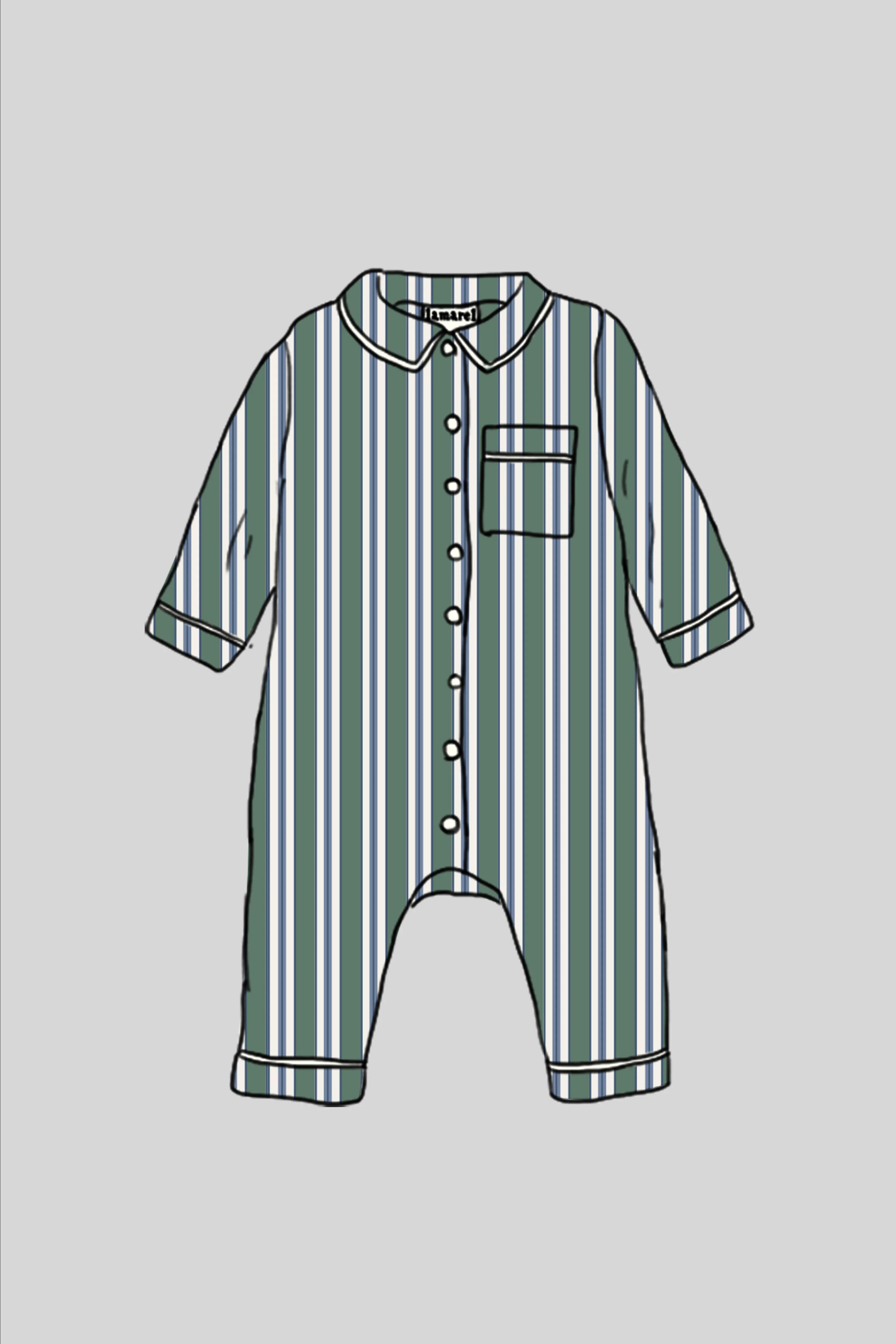 BABY OVERALL STRAIGHT PYJAMA - Image 3