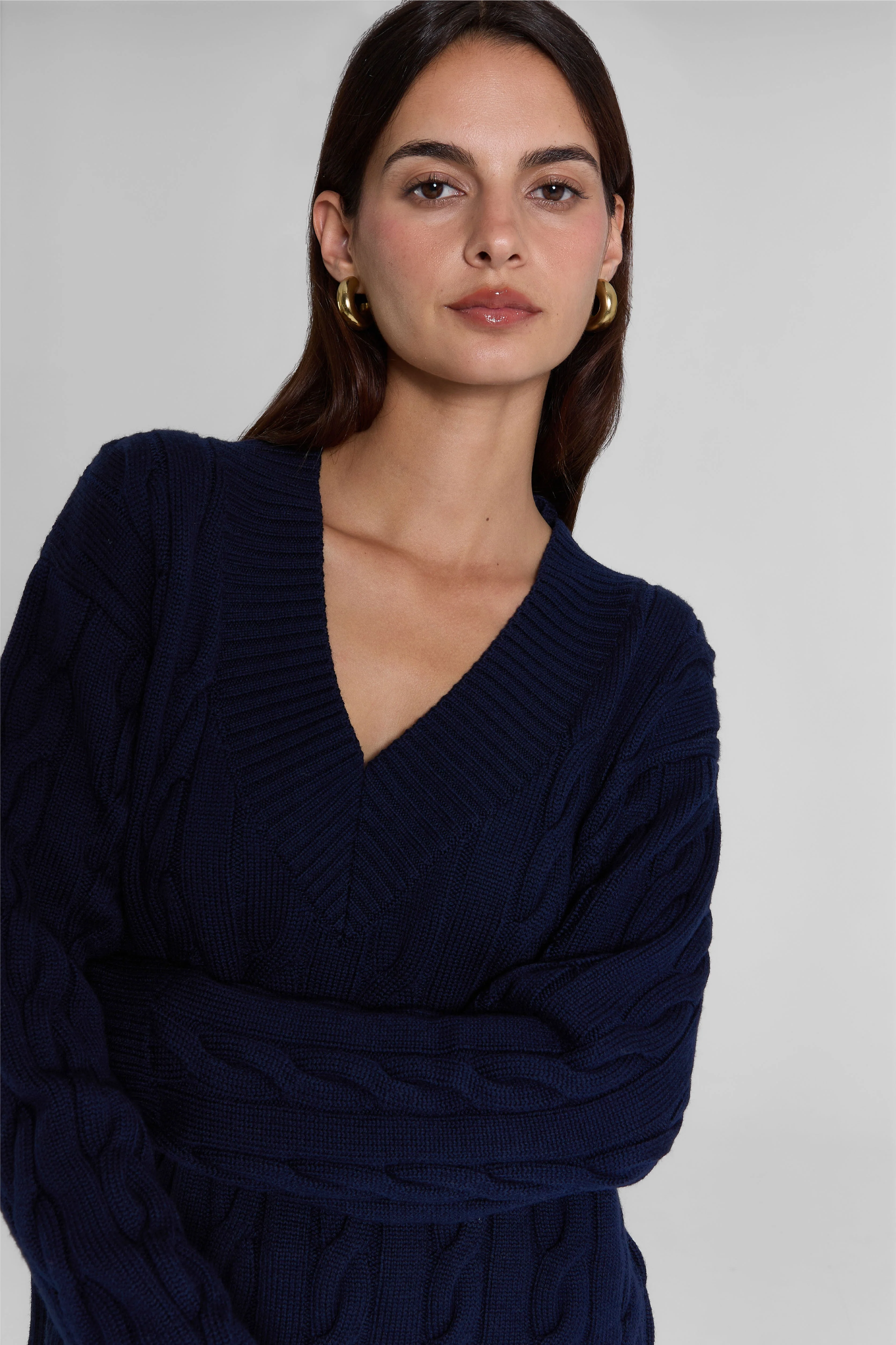 MERINO WOOL CABLE-KNIT SWEATER - Image 13