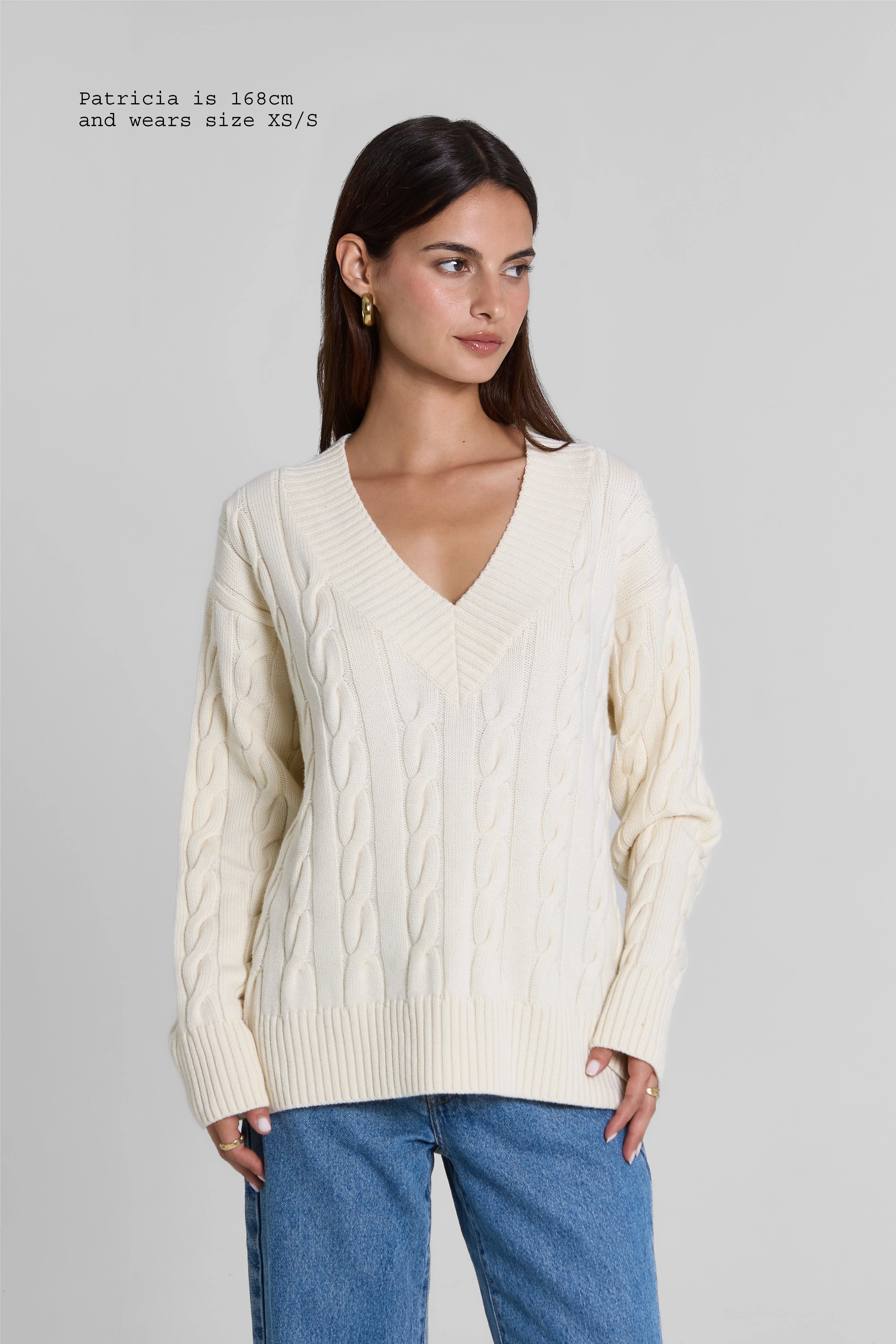 MERINO WOOL CABLE-KNIT SWEATER - Image 3
