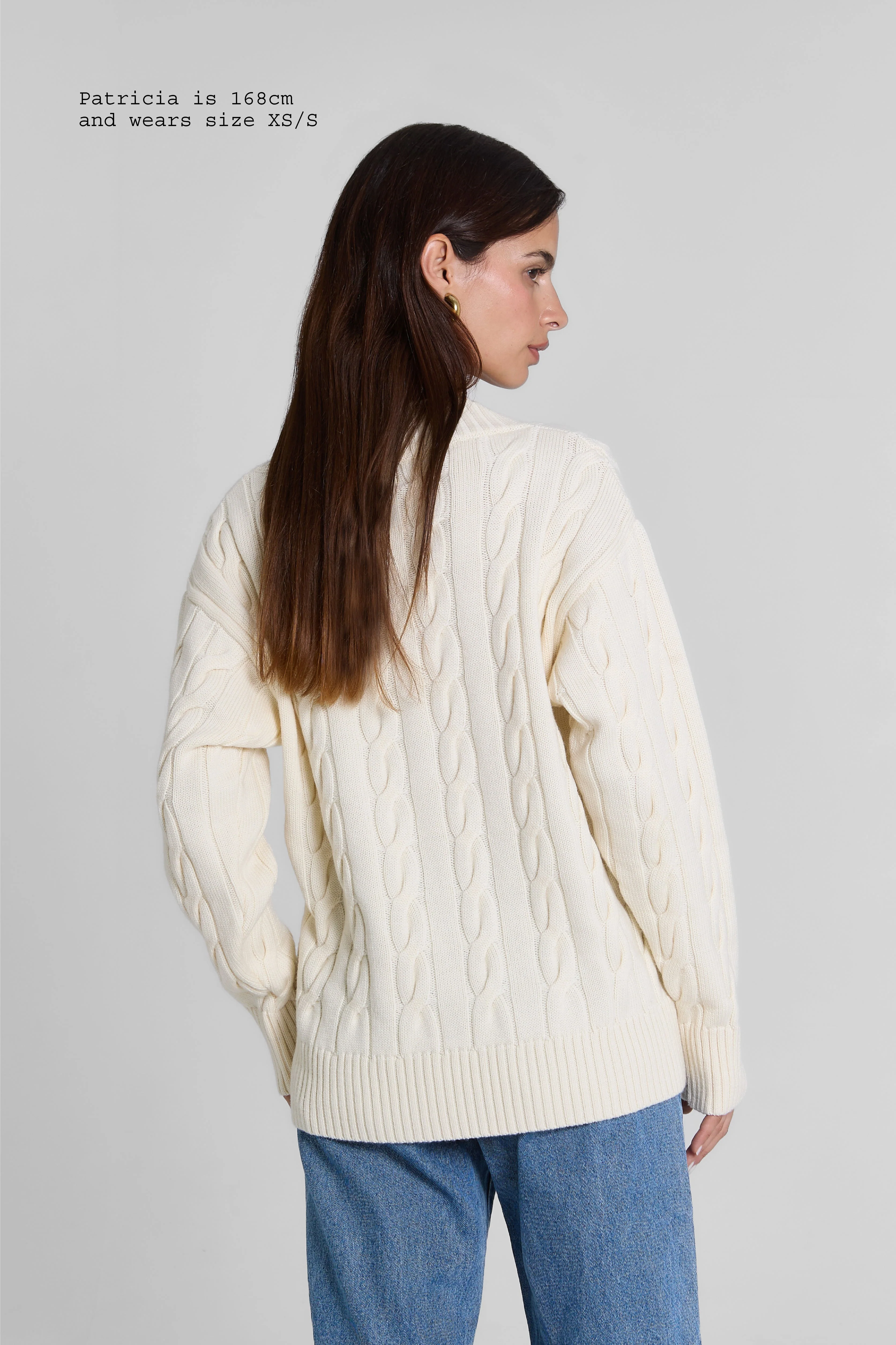 MERINO WOOL CABLE-KNIT SWEATER - Image 4