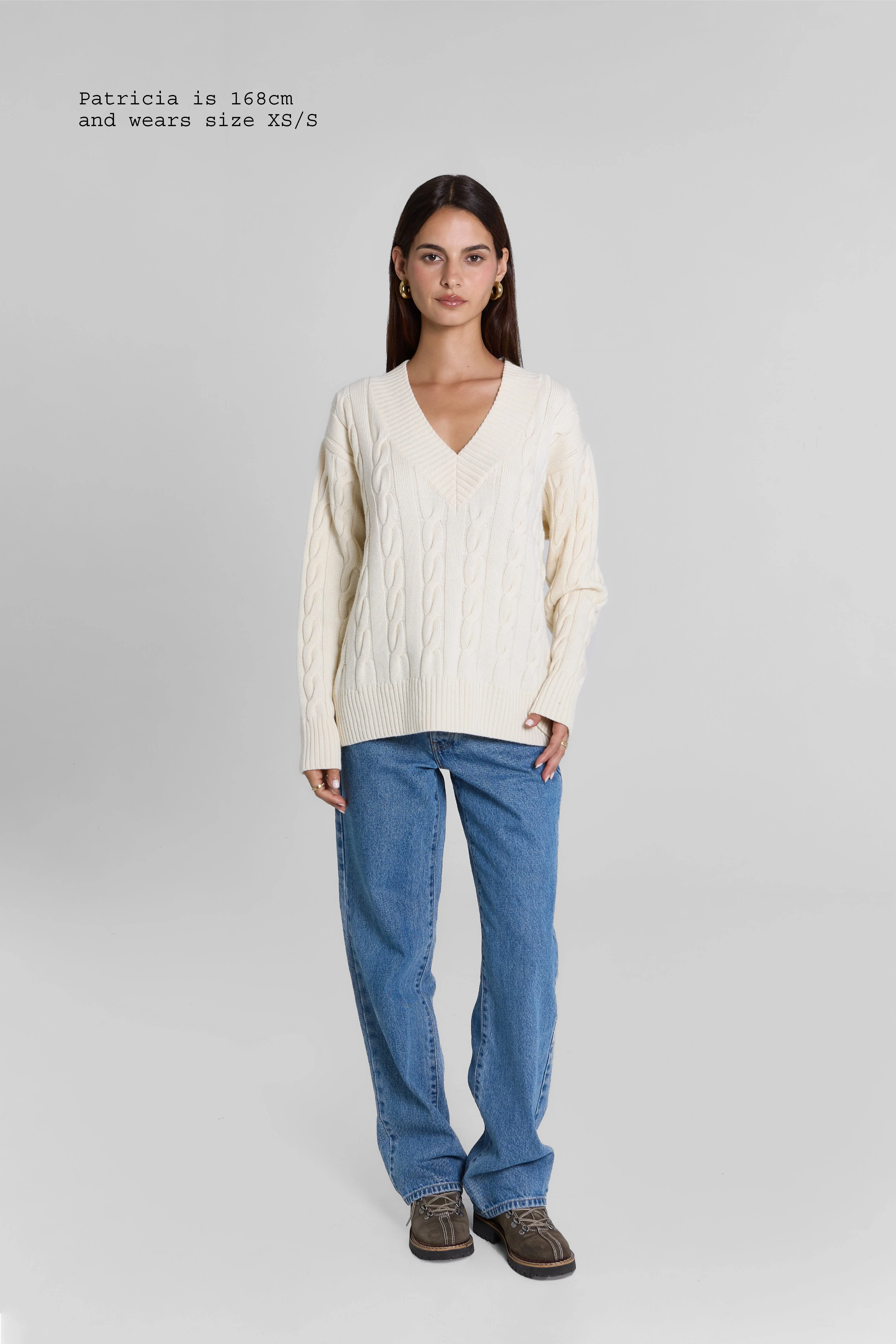MERINO WOOL CABLE-KNIT SWEATER - Image 5