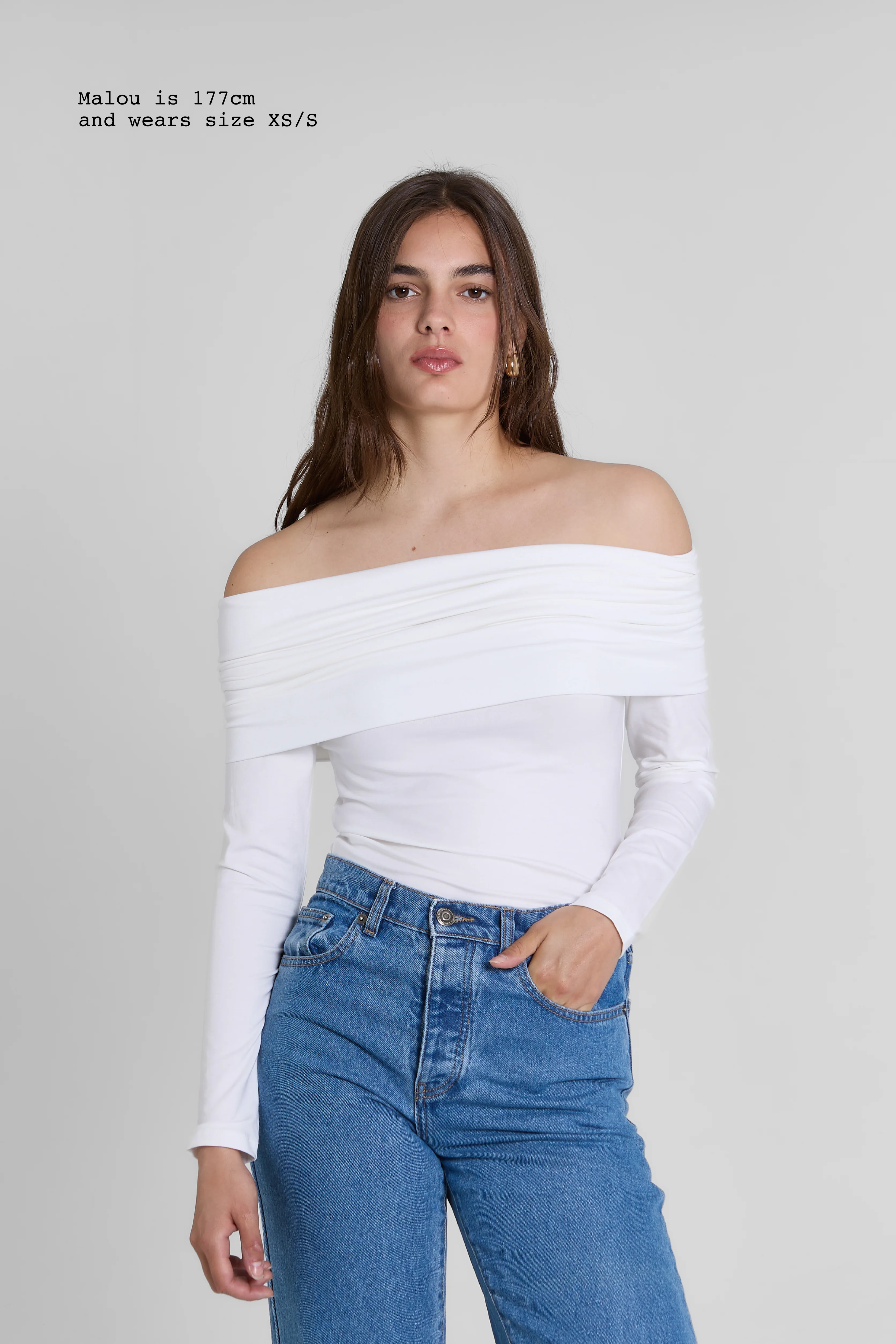 DRAPED TOP LONG SLEEVE - Image 4
