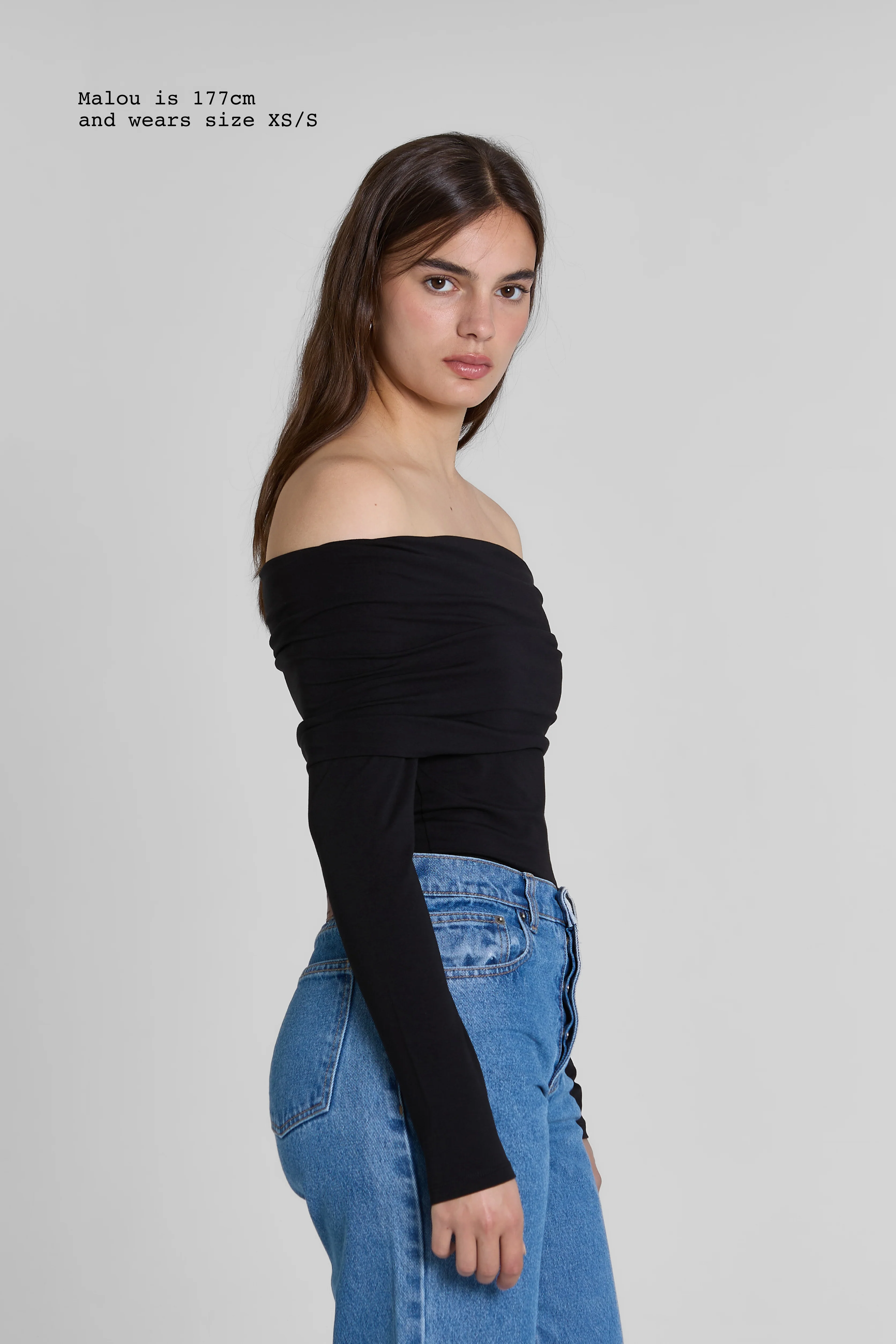 DRAPED TOP LONG SLEEVE - Image 7