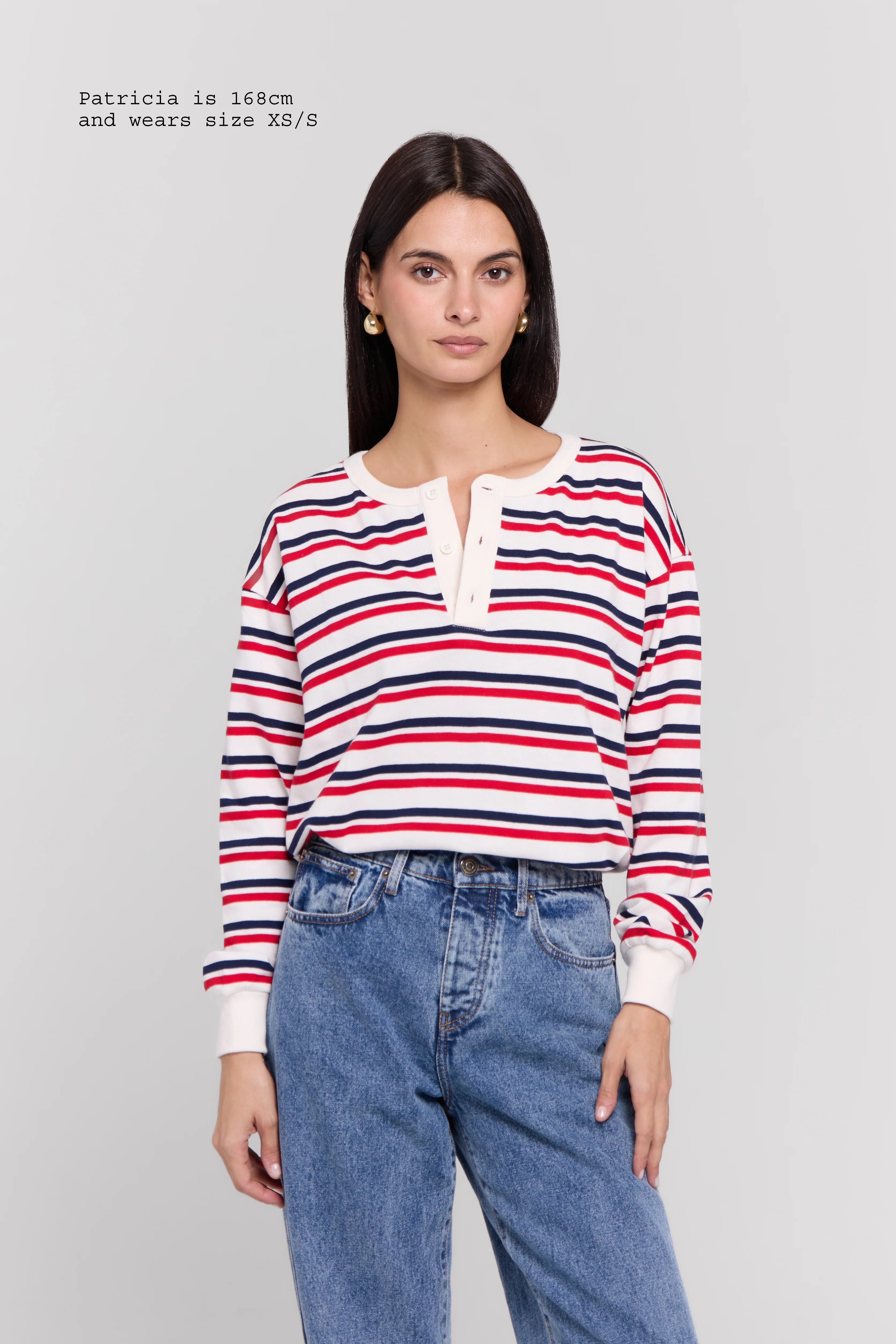 HENLEY LONG SLEEVE TOP - Image 11