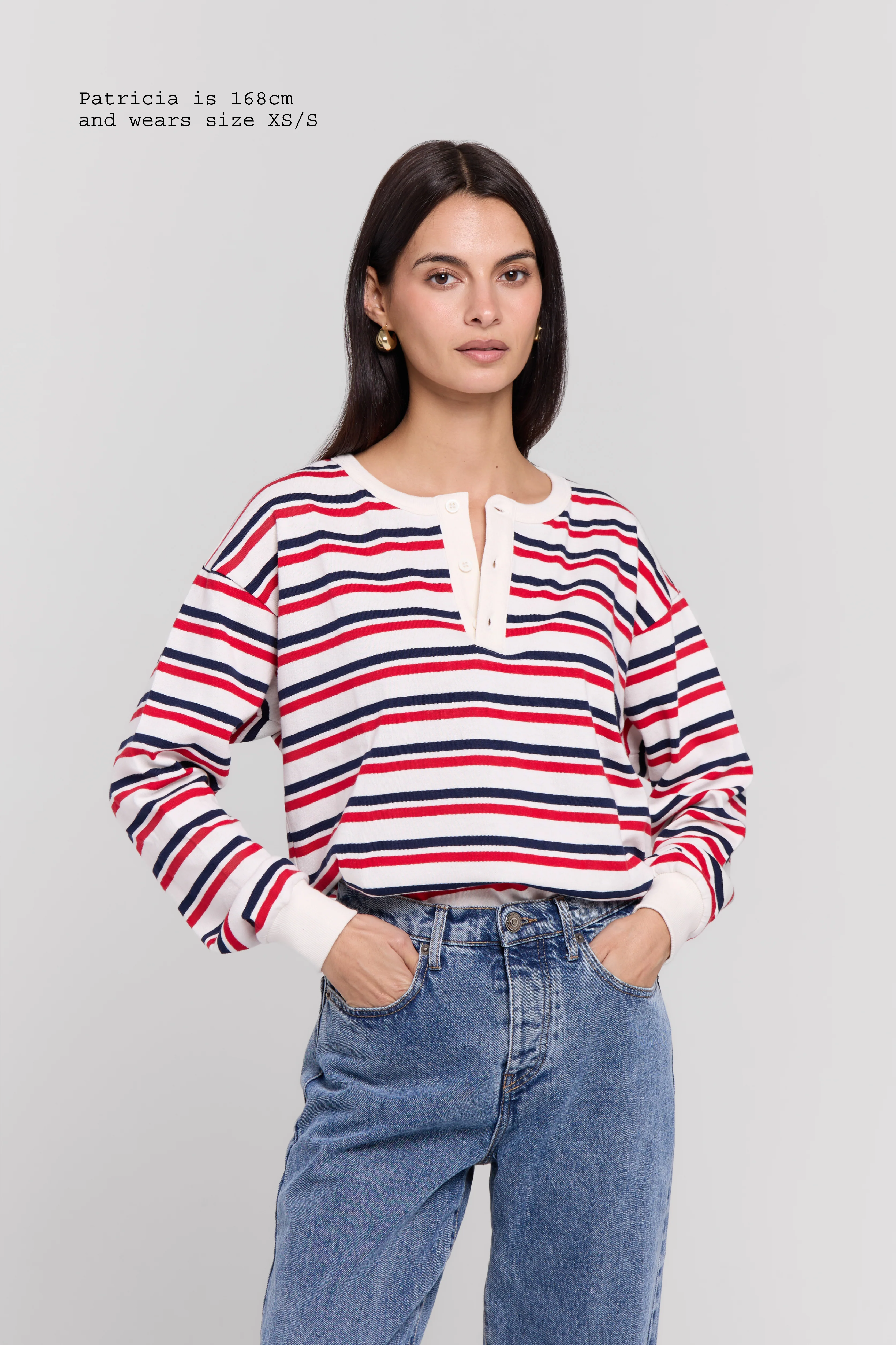 HENLEY LONG SLEEVE TOP - Image 12