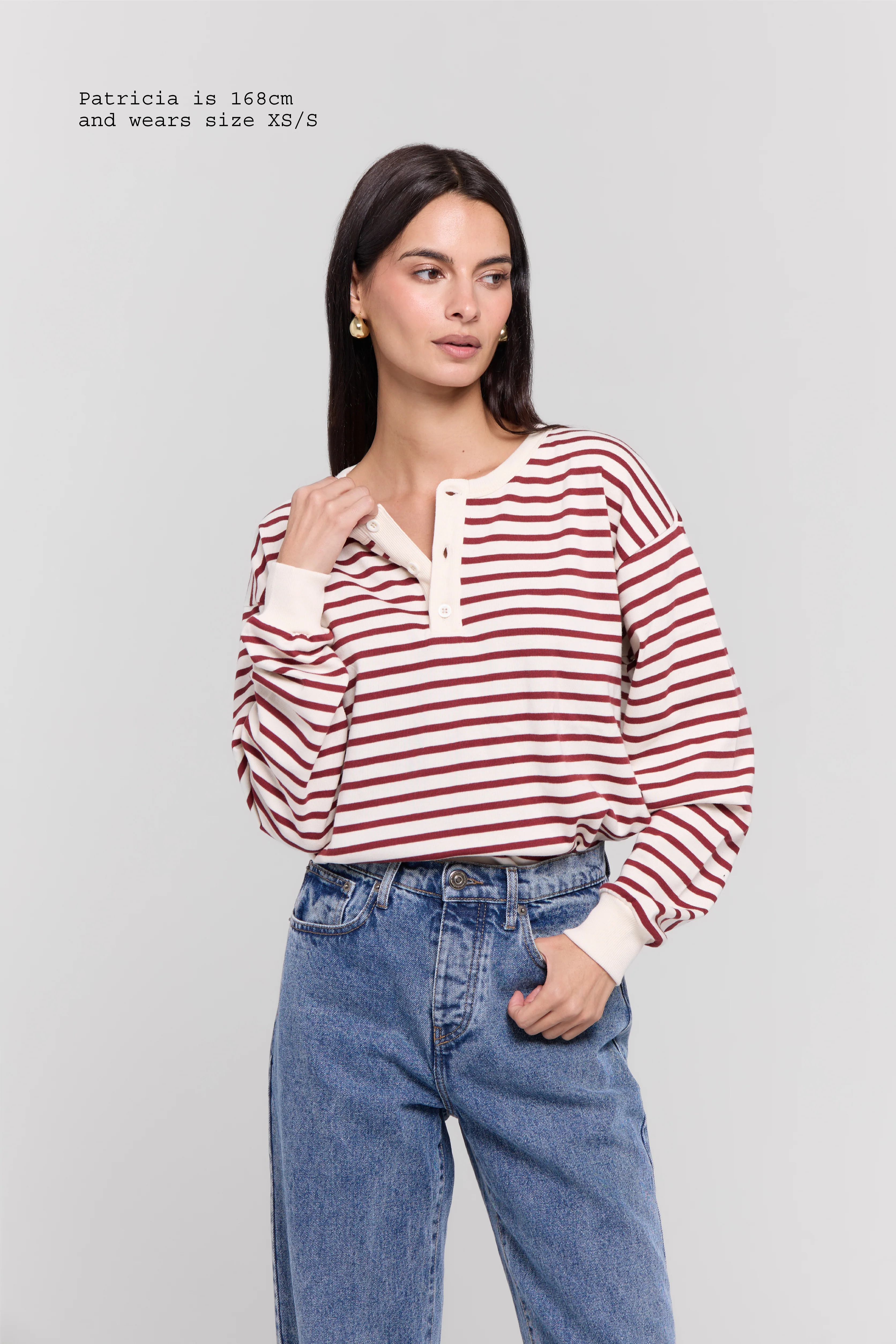 HENLEY LONG SLEEVE TOP - Image 14