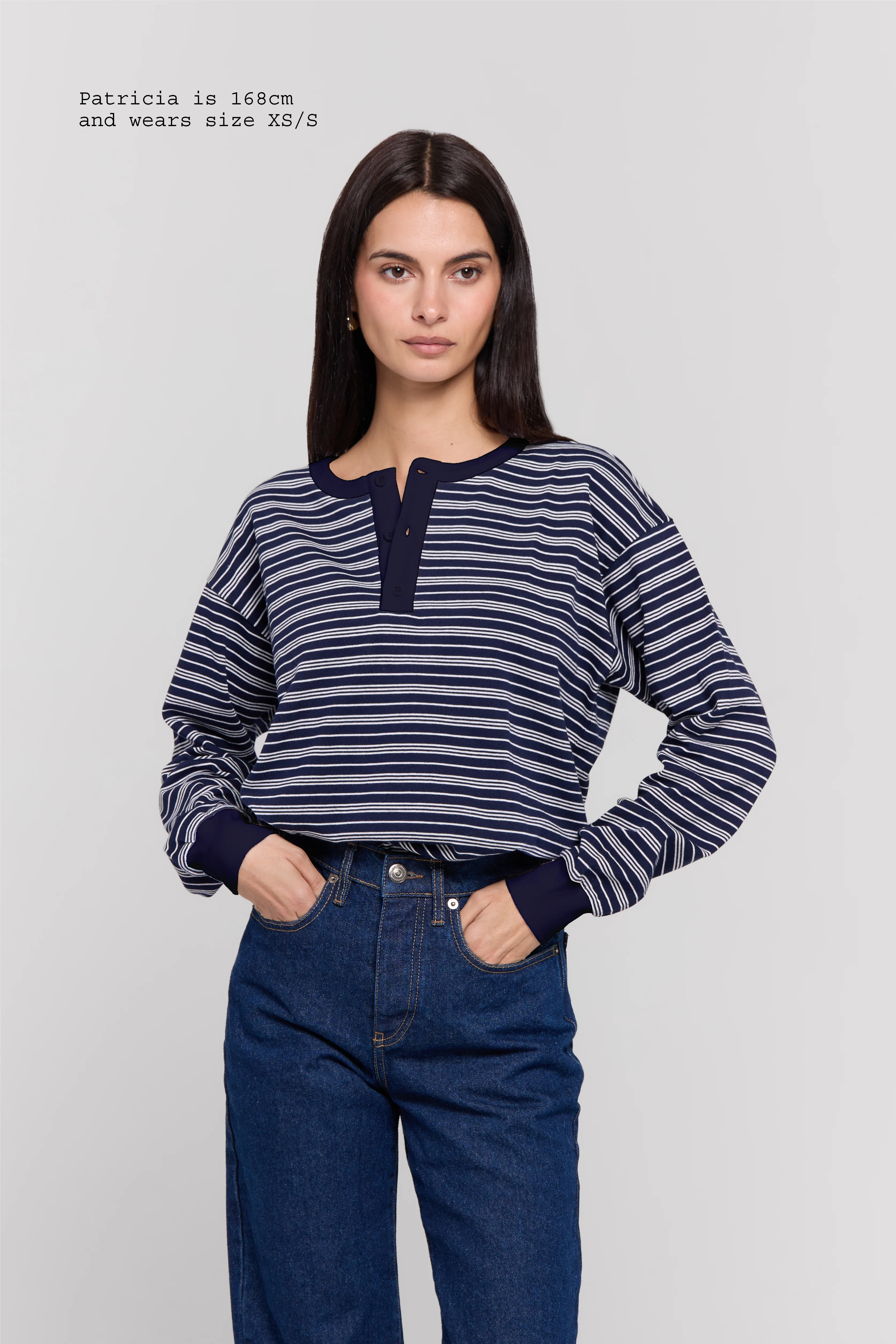 HENLEY LONG SLEEVE TOP - Image 4