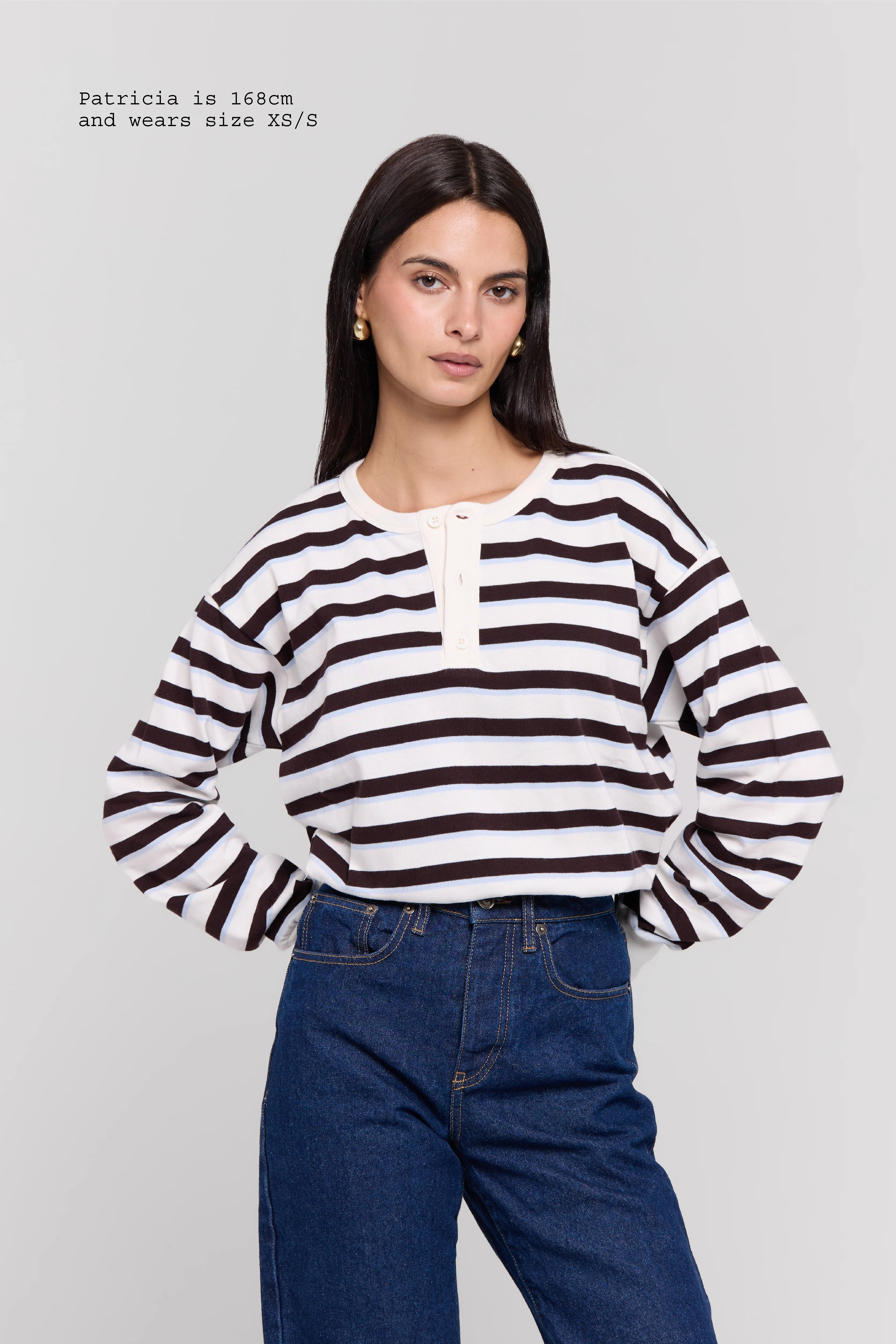 HENLEY LONG SLEEVE TOP - Image 6