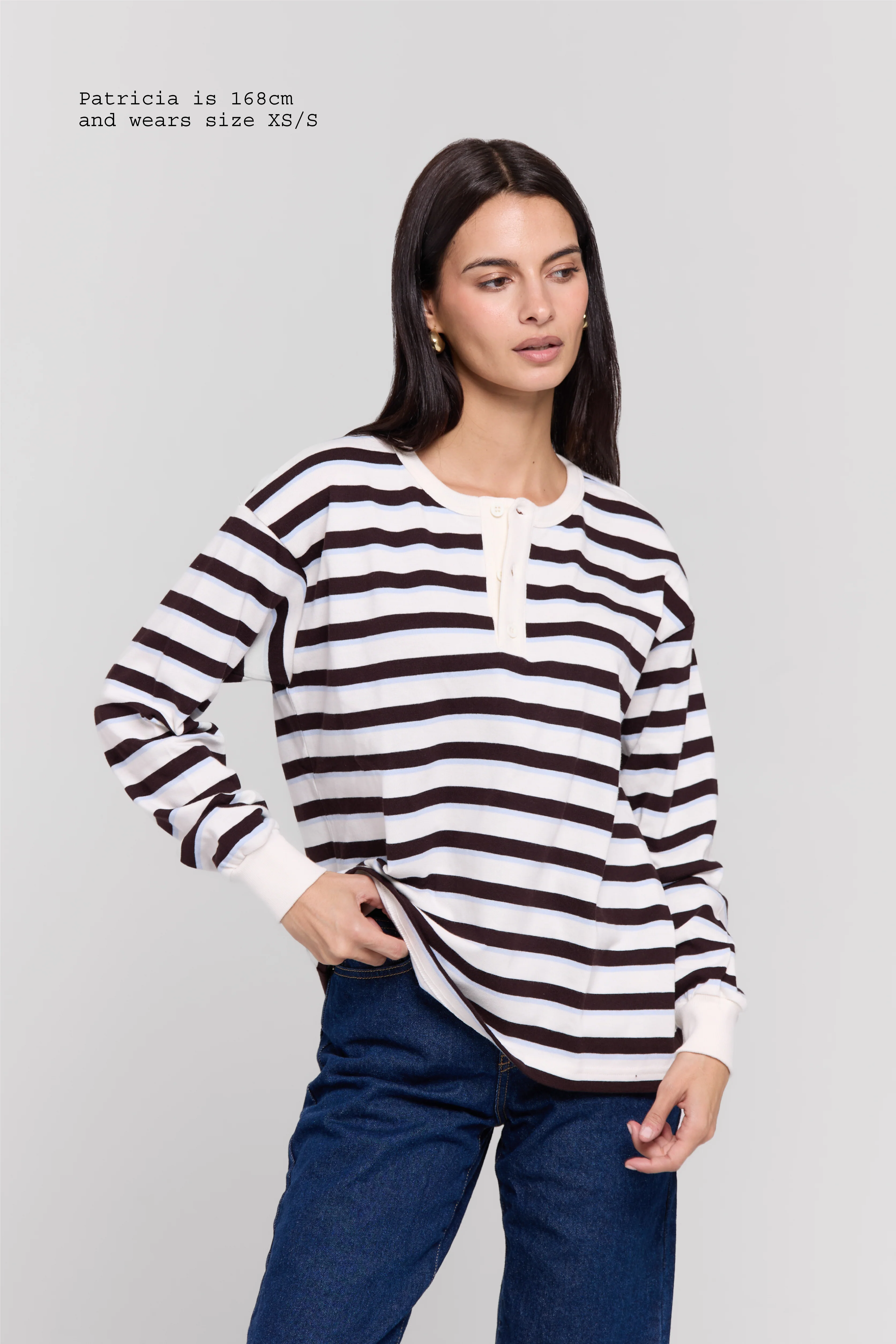 HENLEY LONG SLEEVE TOP - Image 7