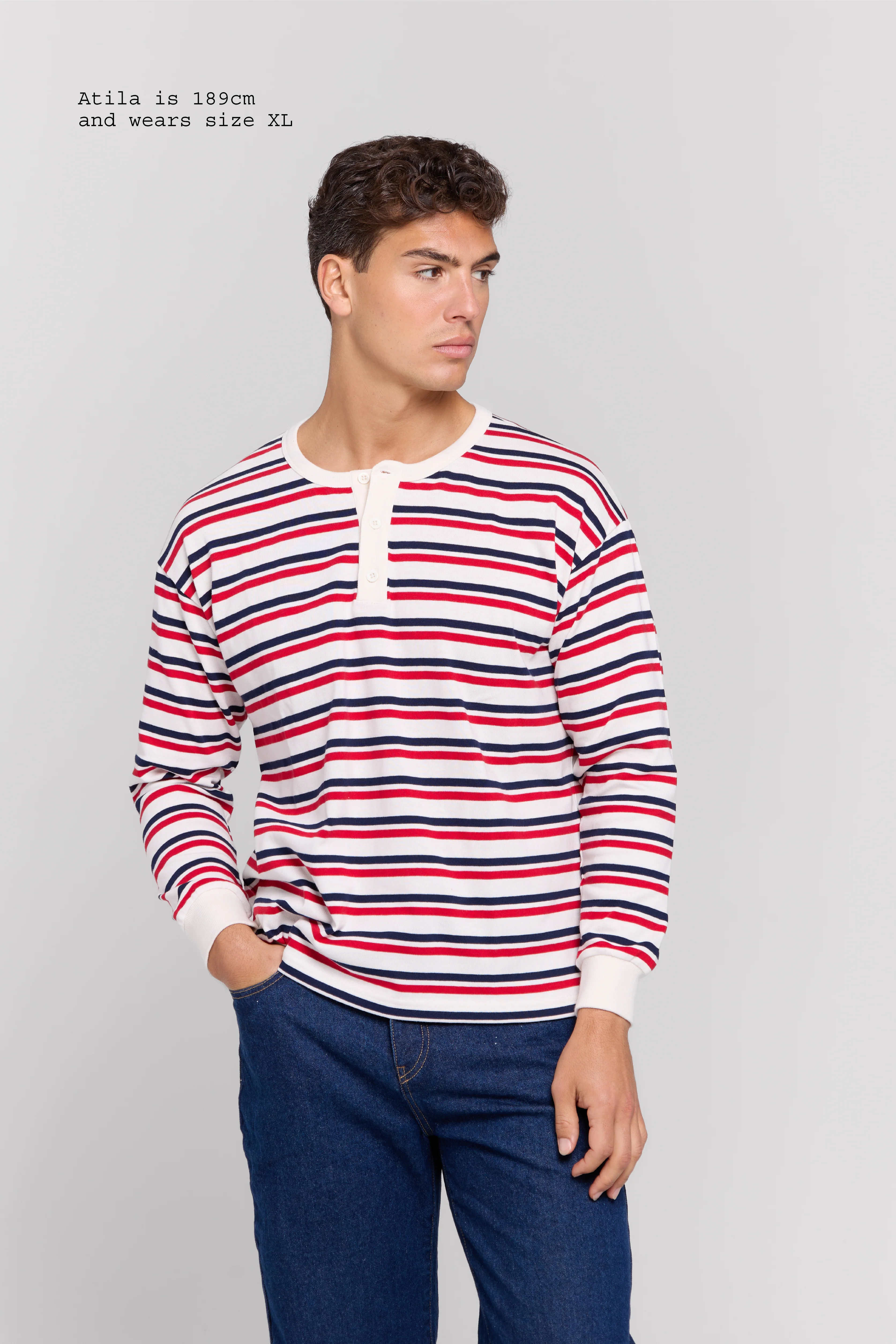 HENLEY LONG SLEEVE TOP MEN - Image 12