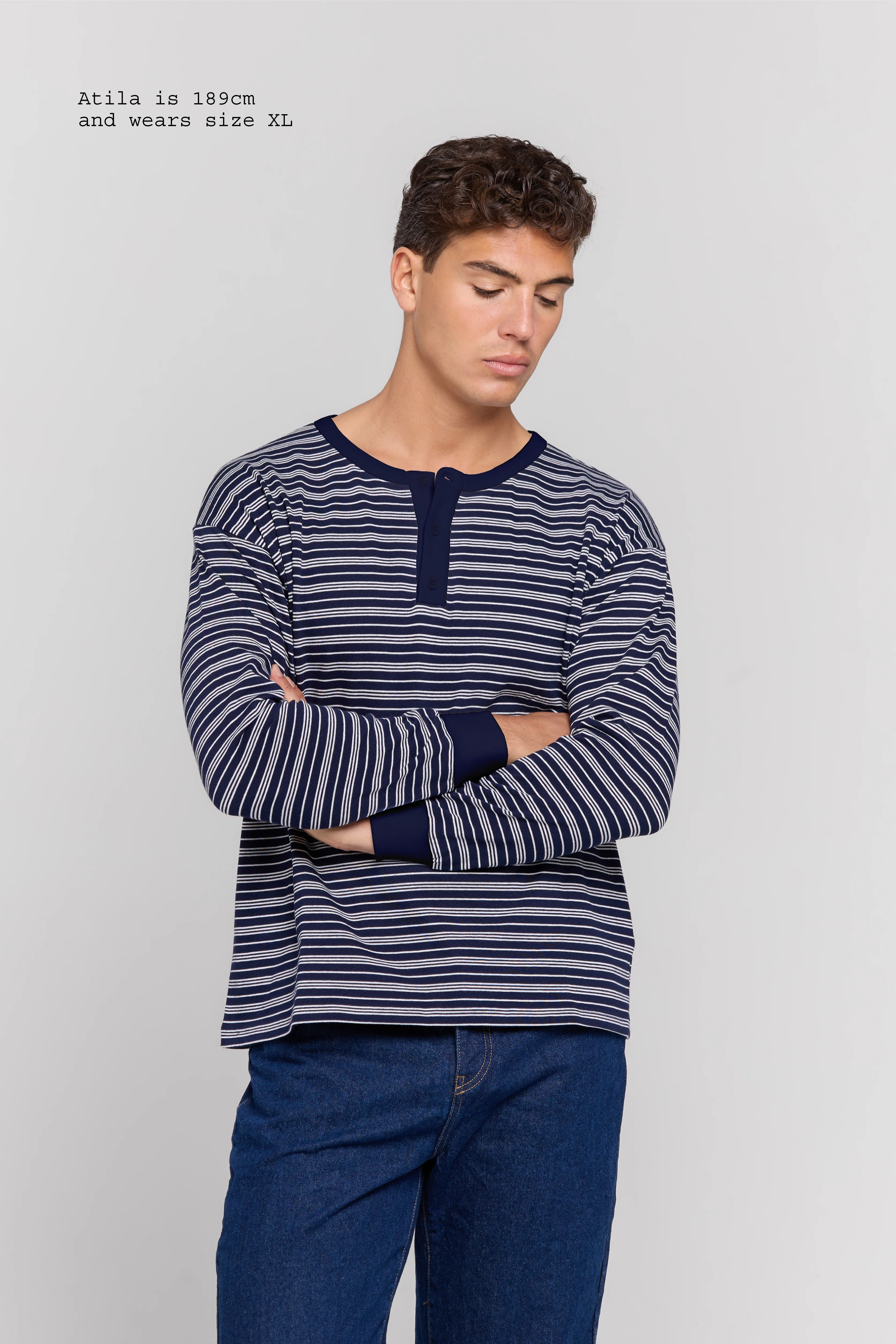 HENLEY LONG SLEEVE TOP MEN - Image 4