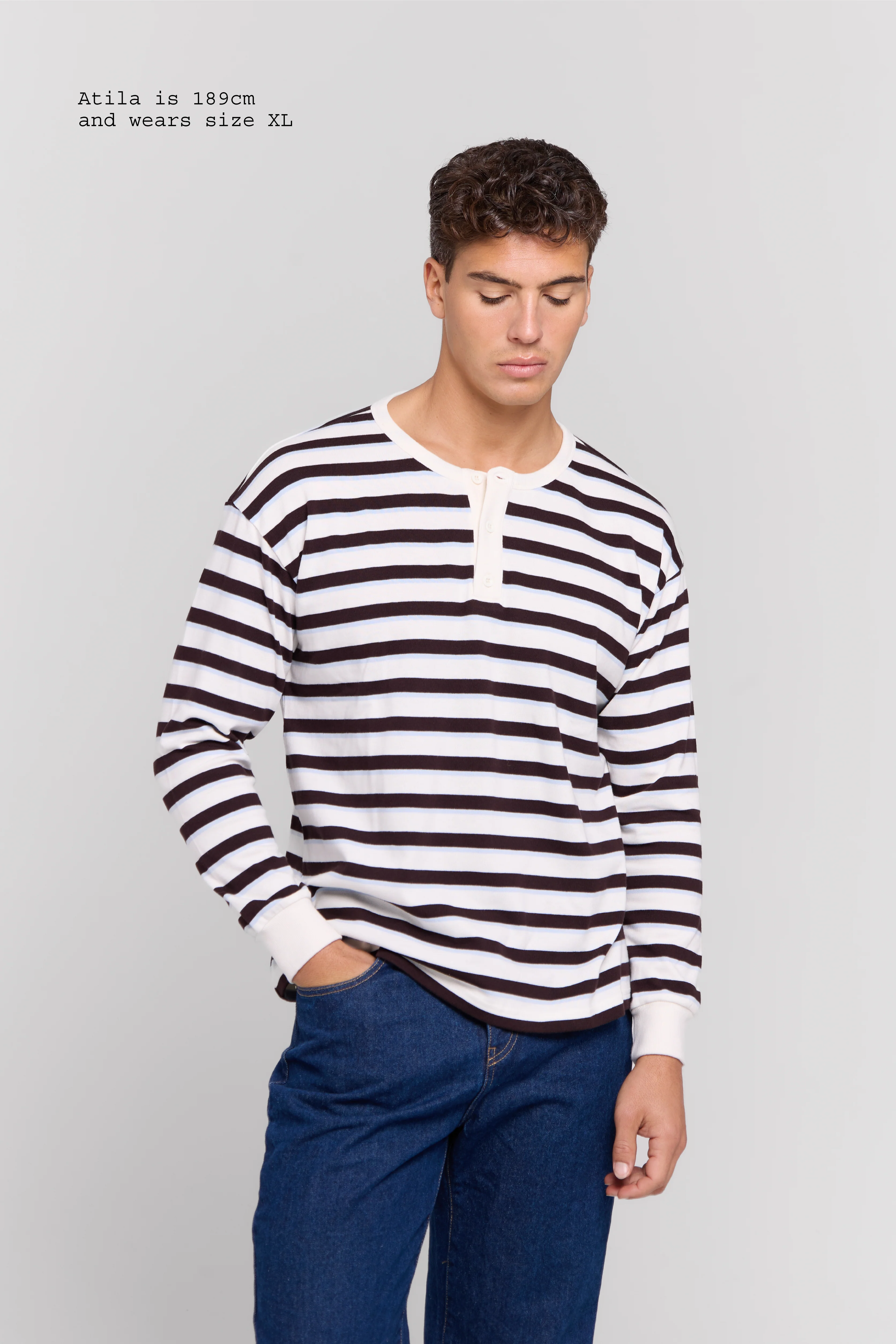 HENLEY LONG SLEEVE TOP MEN - Image 6