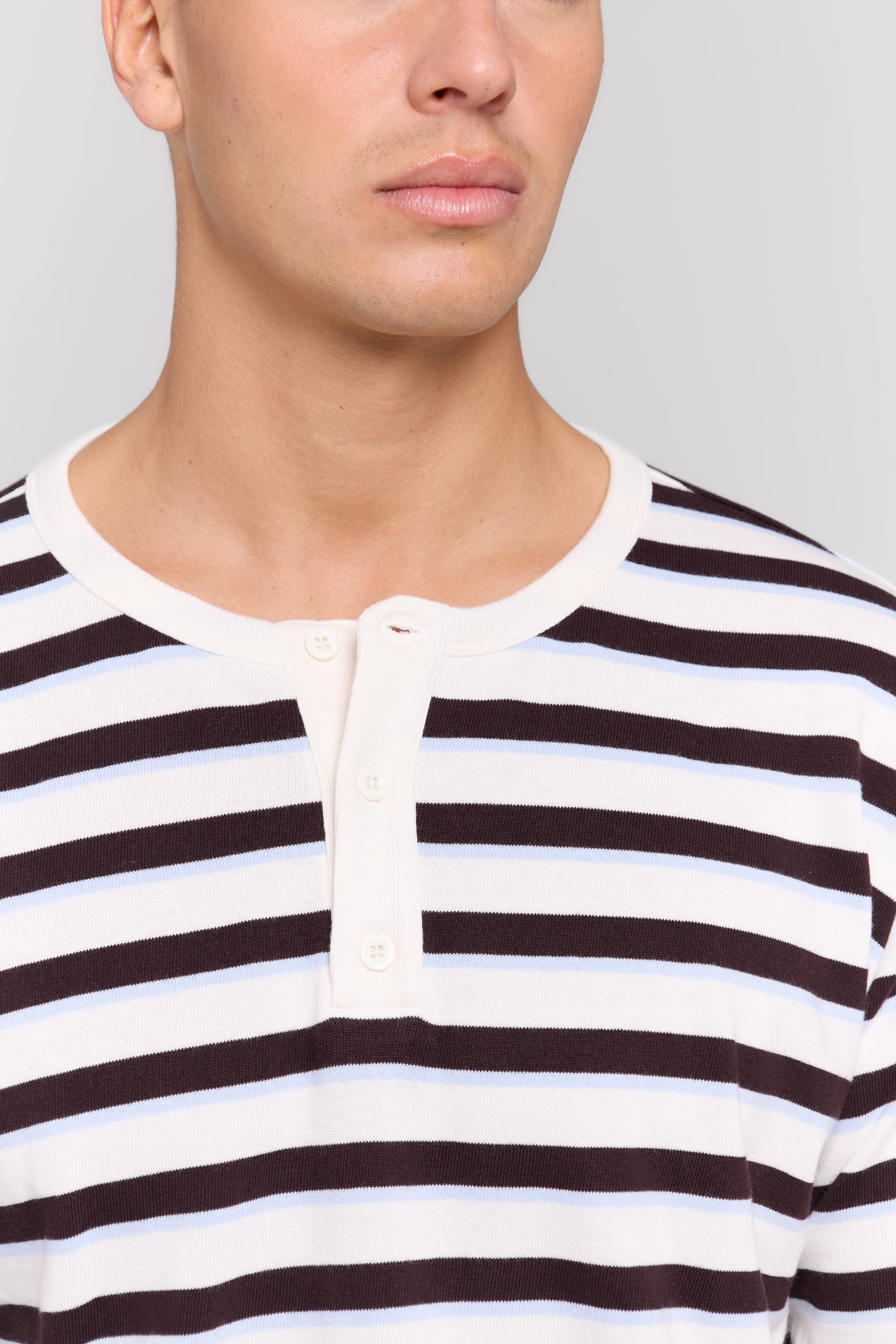 HENLEY LONG SLEEVE TOP MEN - Image 8