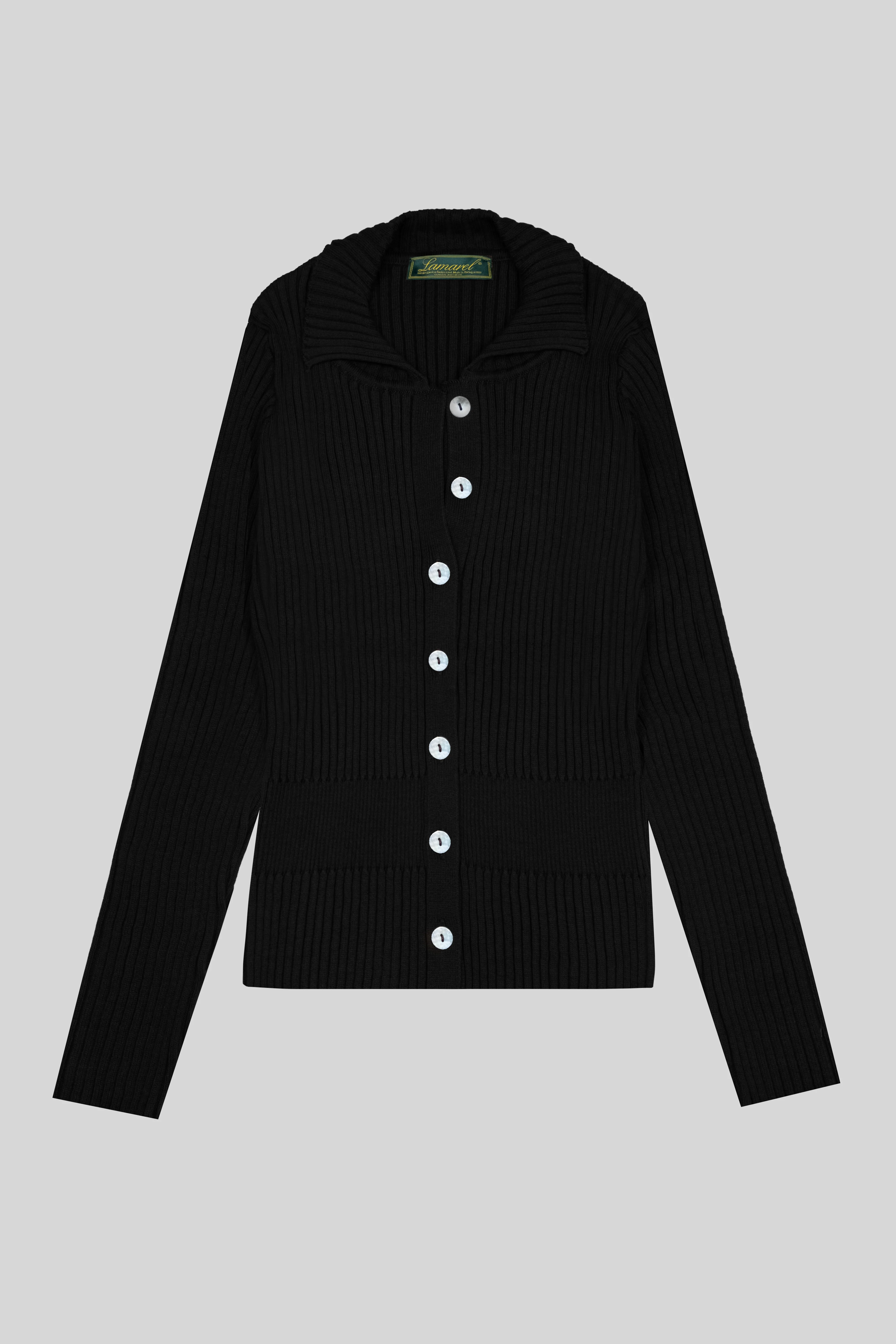 KNIT BUTTONED LONG SLEEVE TOP - Image 13