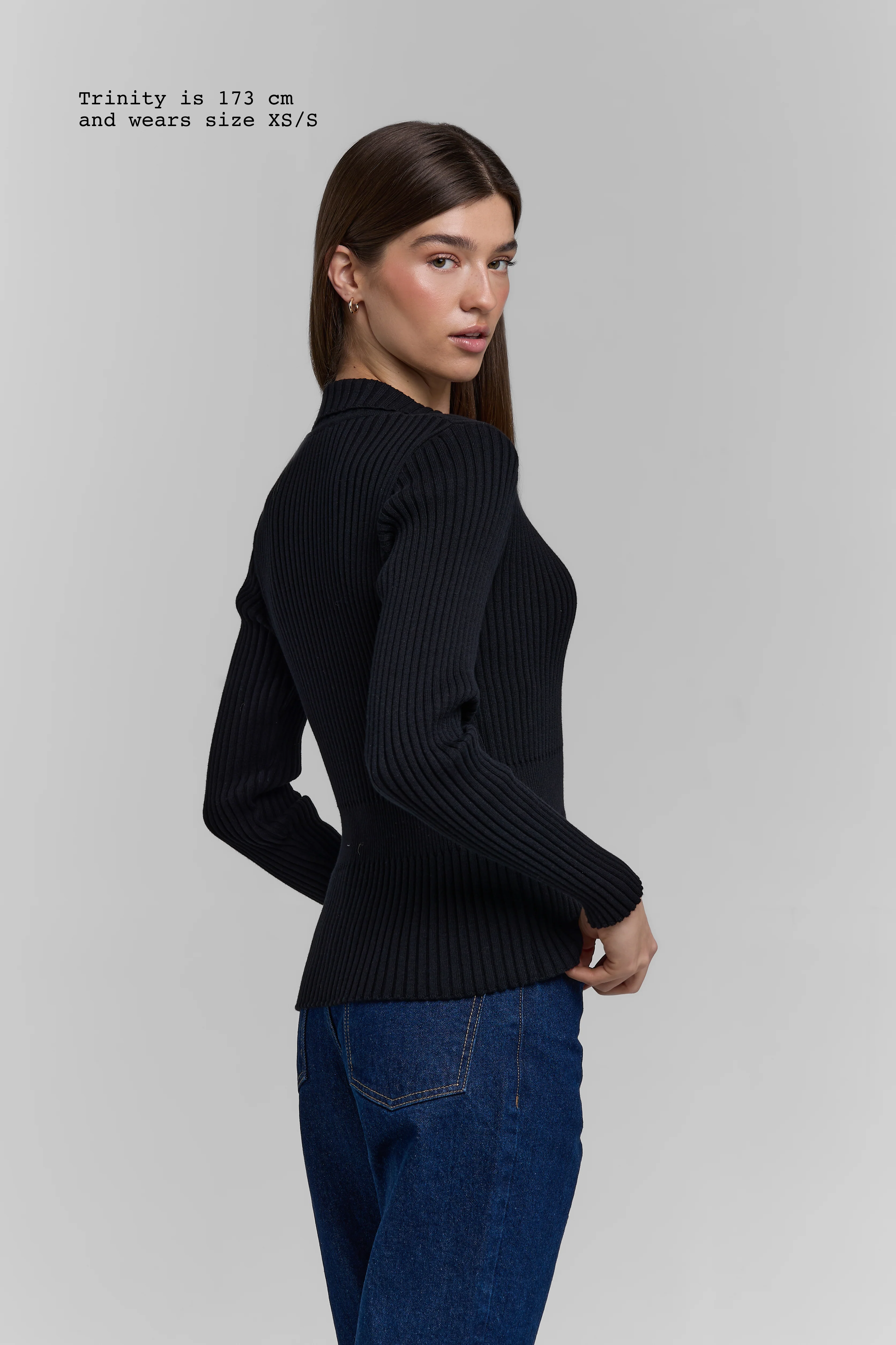 KNIT BUTTONED LONG SLEEVE TOP - Image 16