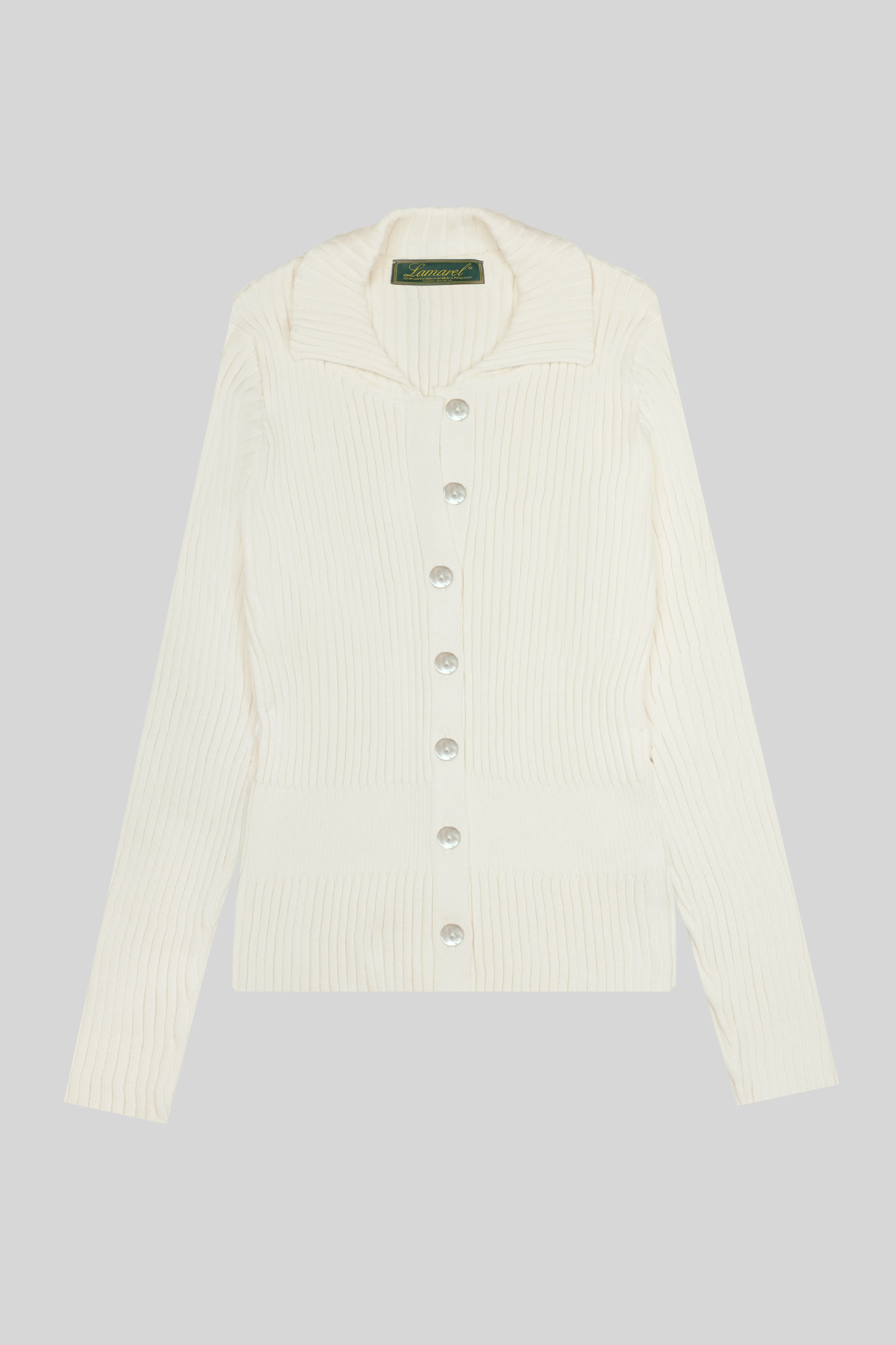 KNIT BUTTONED LONG SLEEVE TOP - Image 7