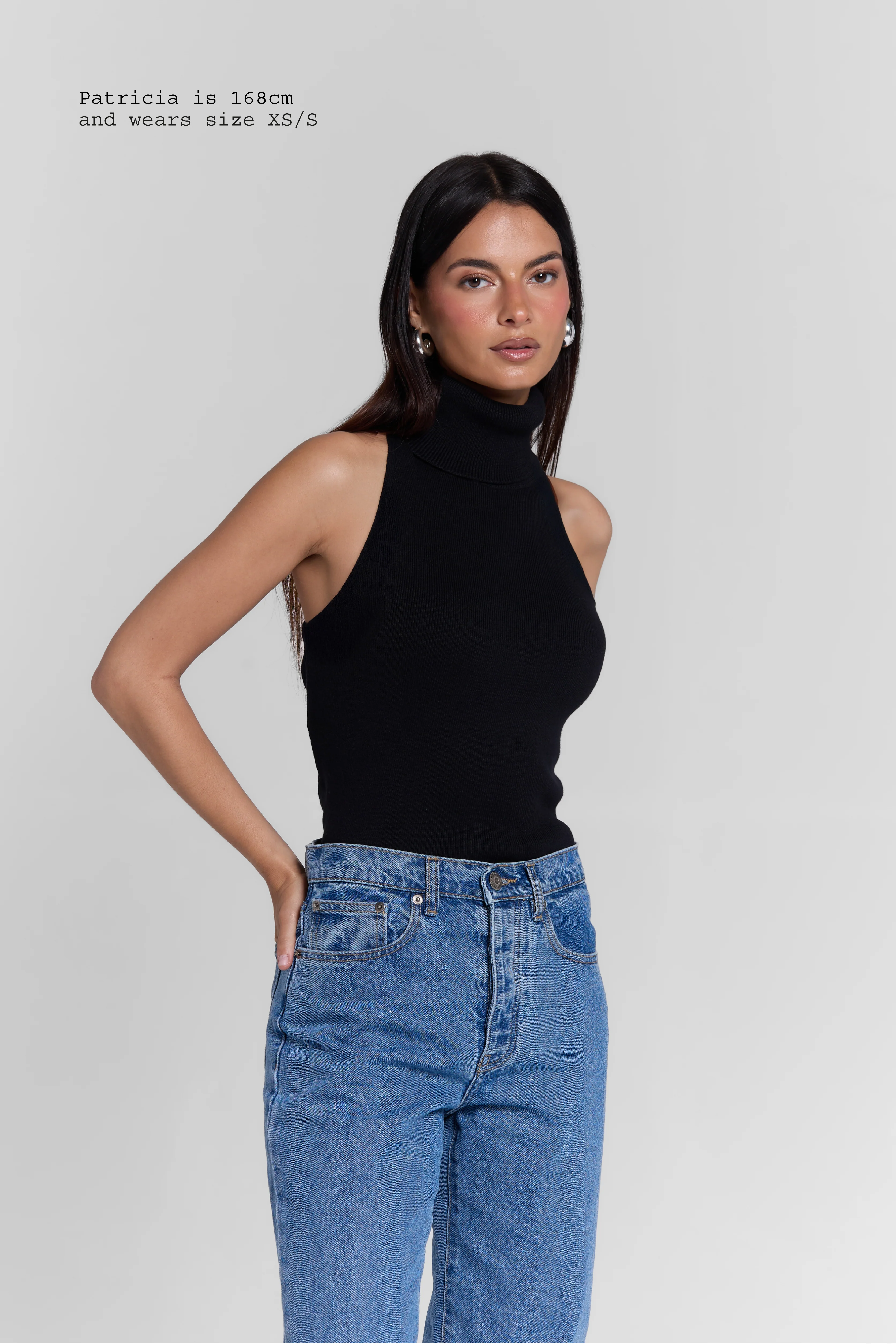 KNIT HIGH NECK TOP - Image 3