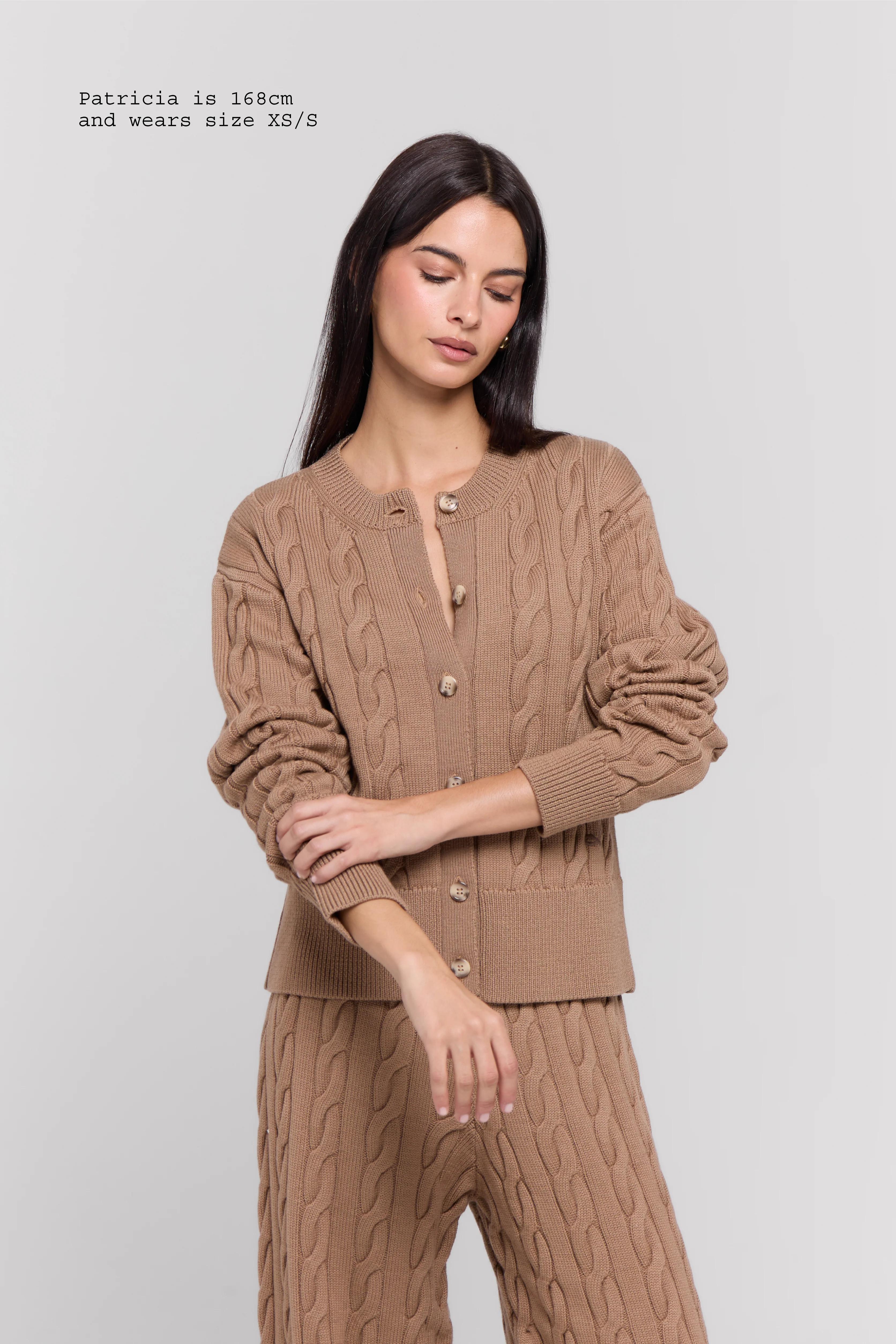 MERINO WOOL CABLE-KNIT CARDIGAN - Image 3