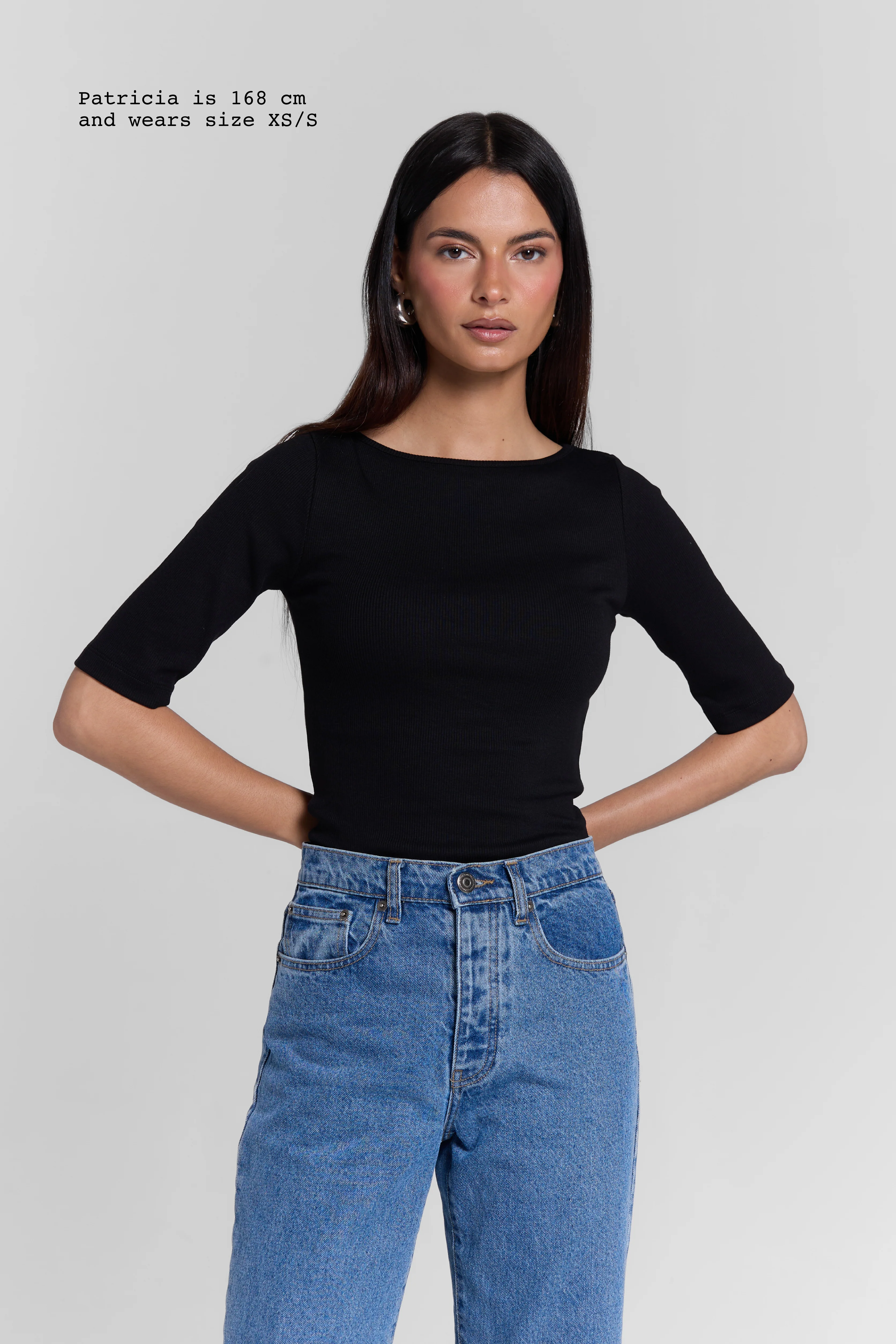 RIBBED BOATNECK TOP - Image 11
