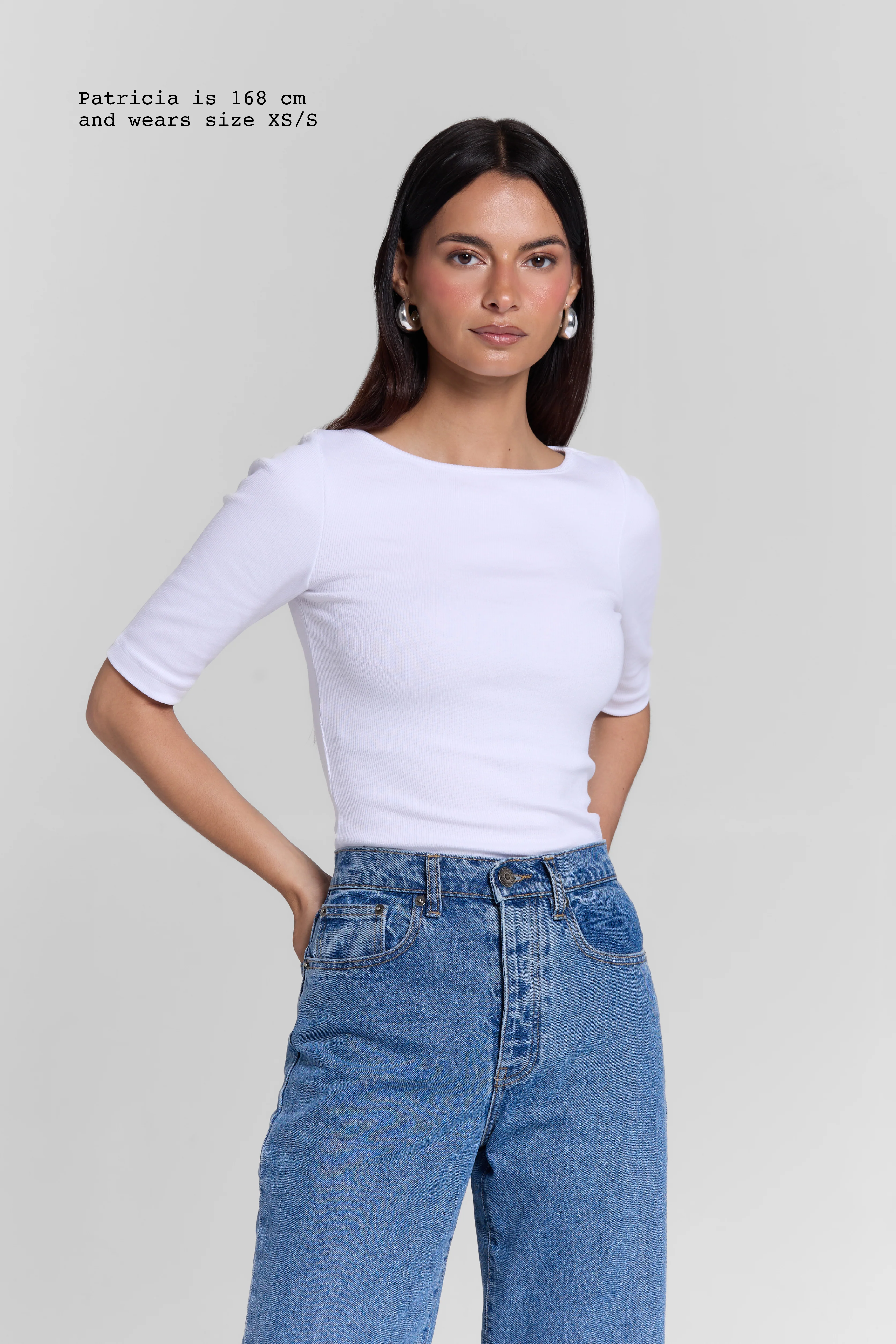RIBBED BOATNECK TOP - Image 5