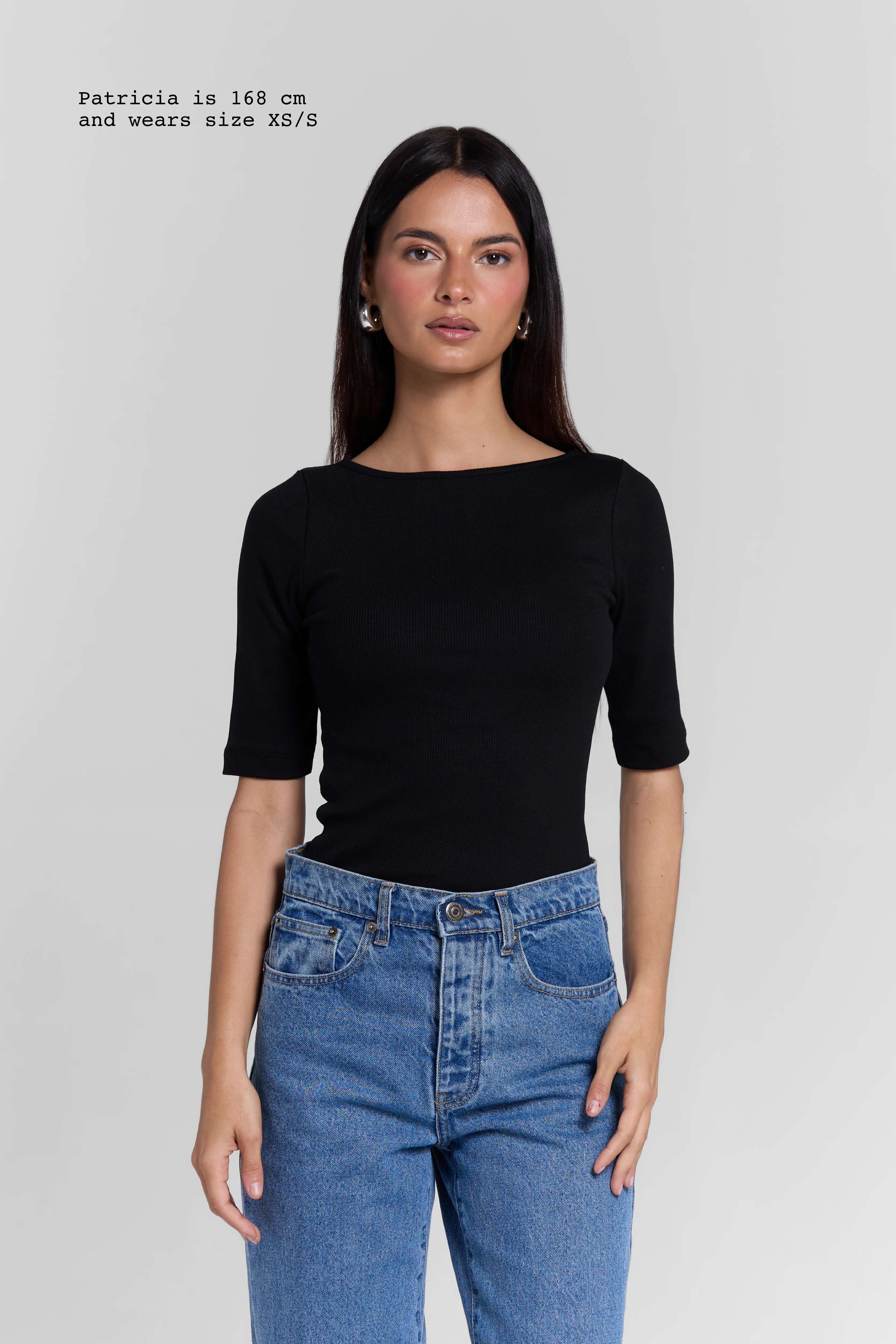 RIBBED BOATNECK TOP - Image 8