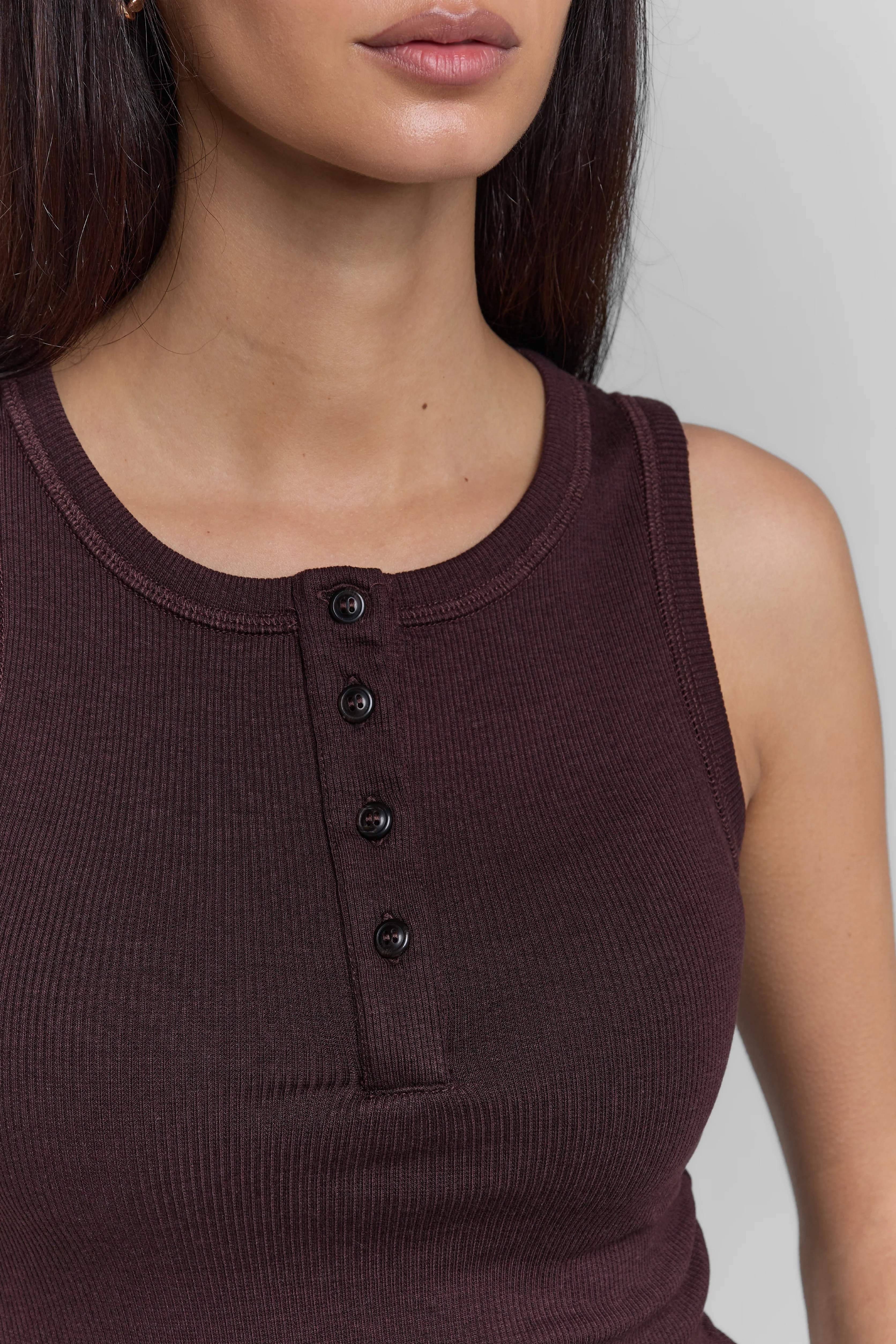 RIBBED BUTTONED TANK TOP - Image 11