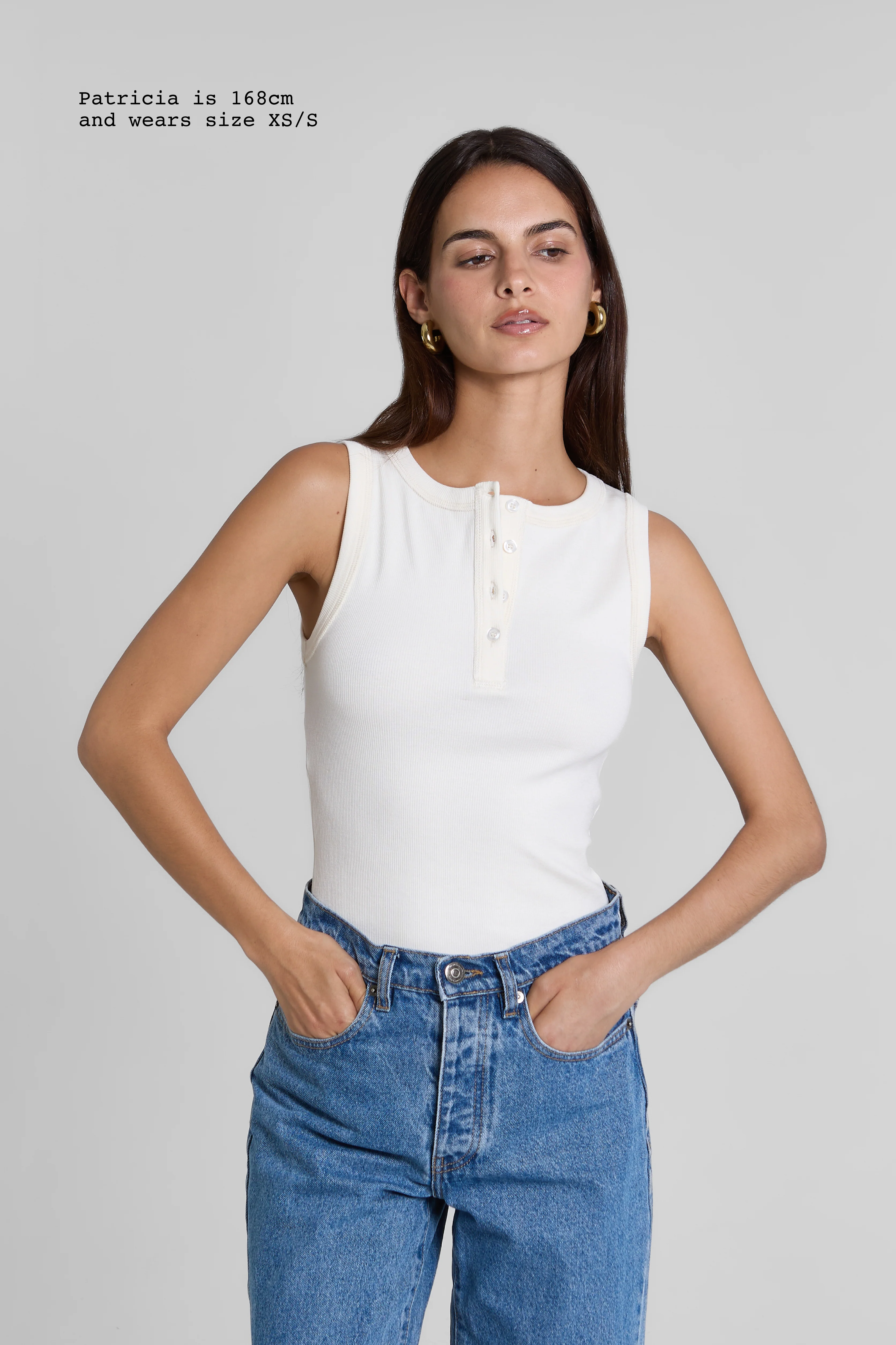 RIBBED BUTTONED TANK TOP - Image 4