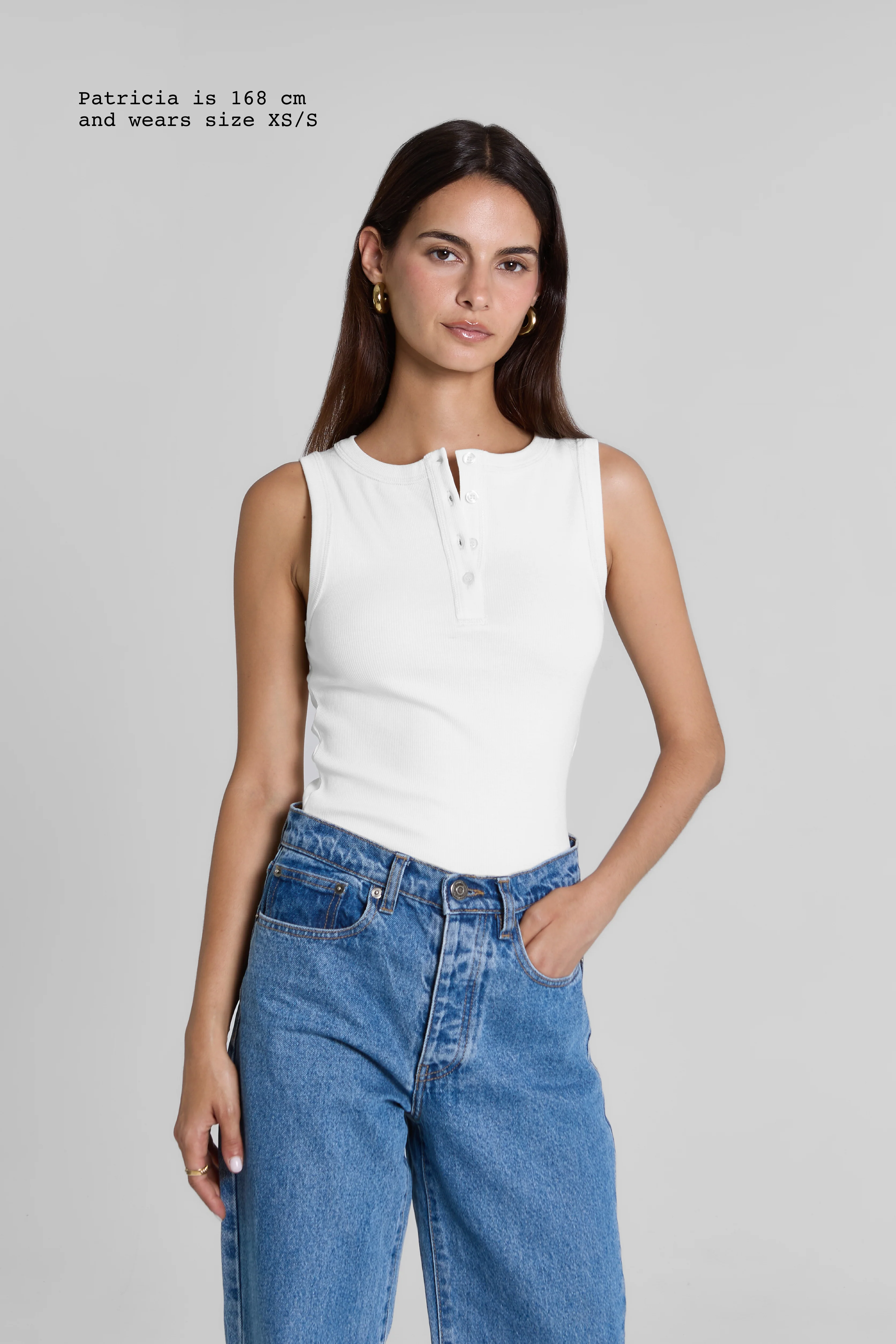 RIBBED BUTTONED TANK TOP - Image 6