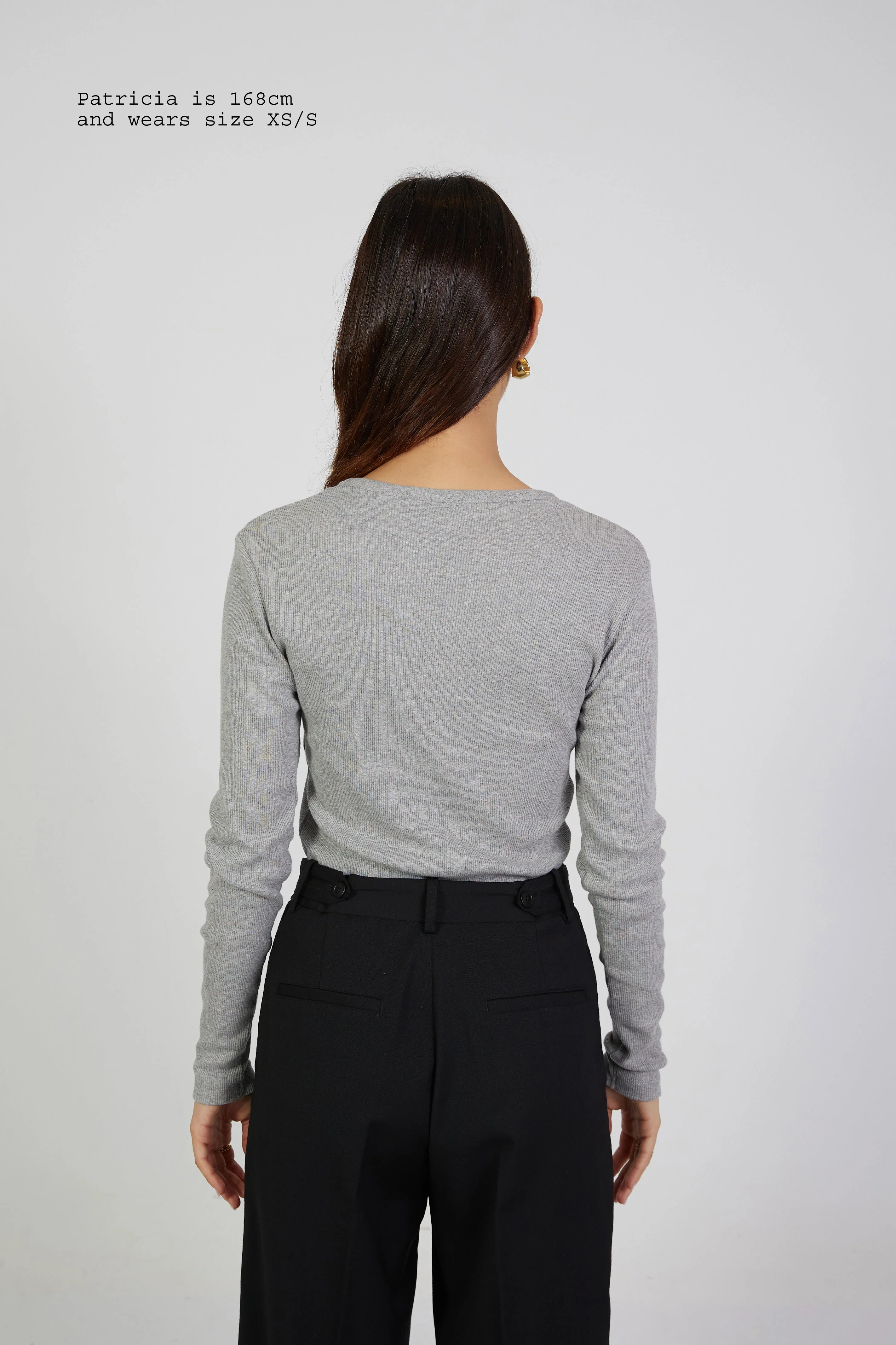 RIBBED LONG SLEEVE TOP - Image 12