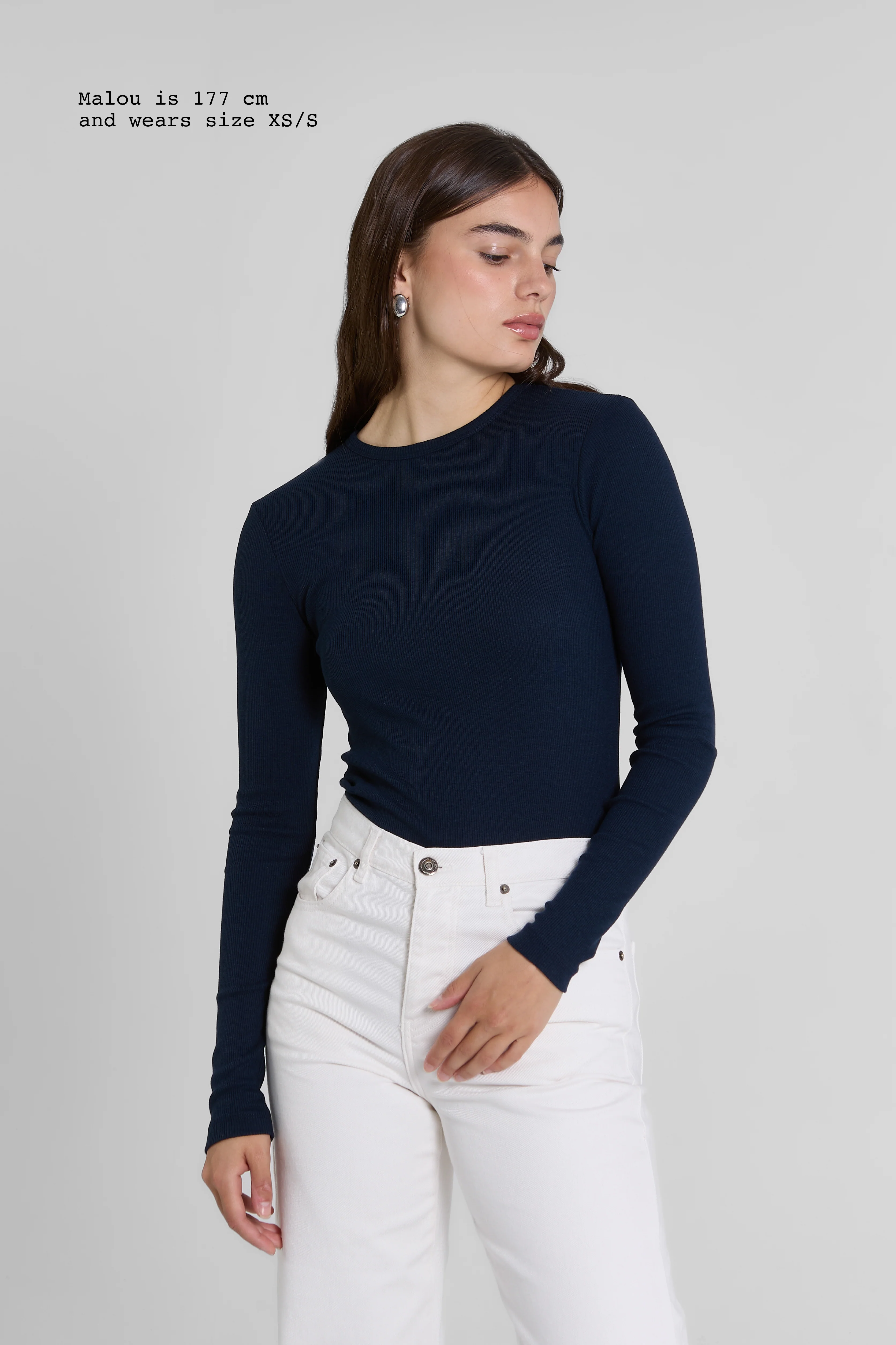 RIBBED LONG SLEEVE TOP - Image 6