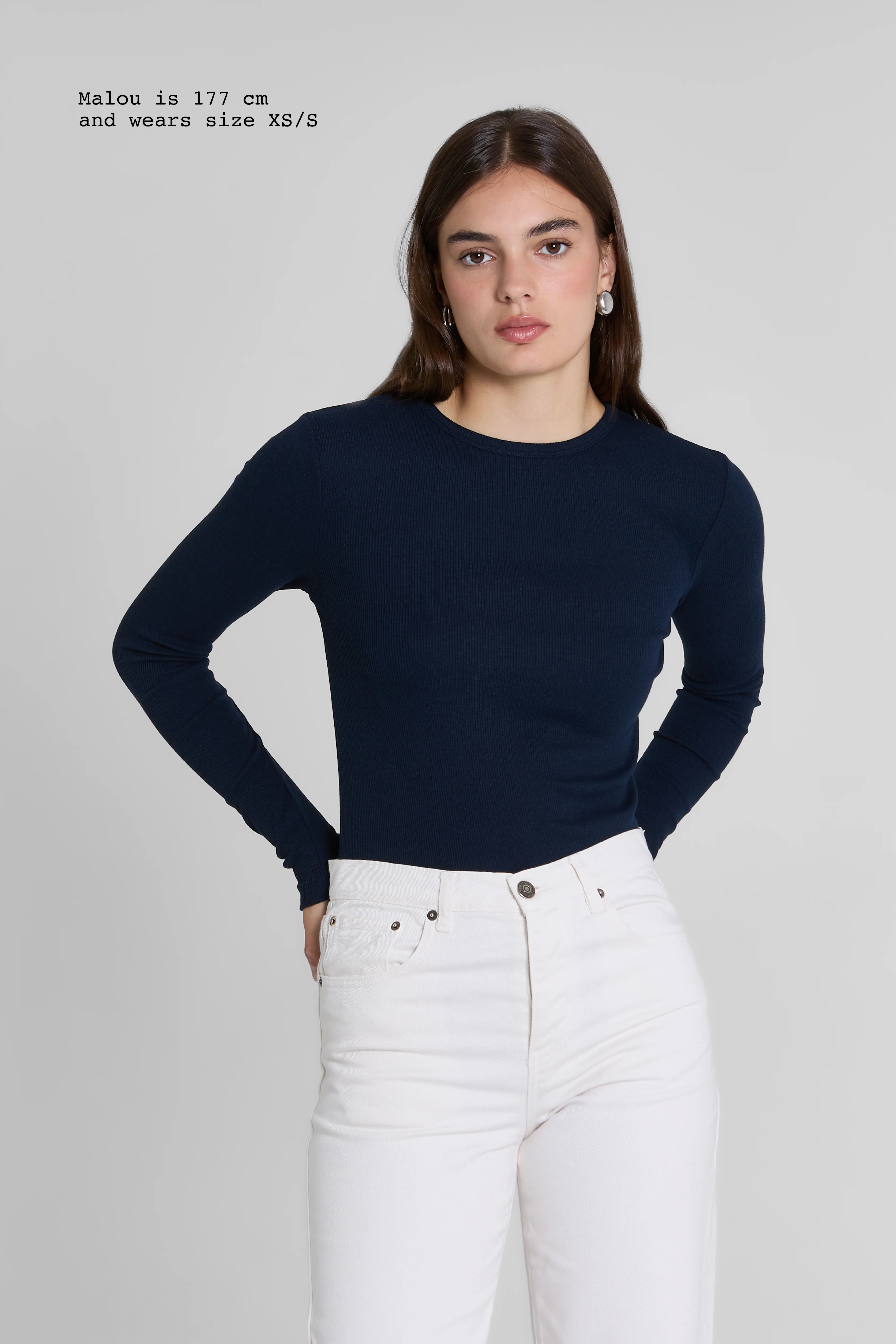 RIBBED LONG SLEEVE TOP - Image 7