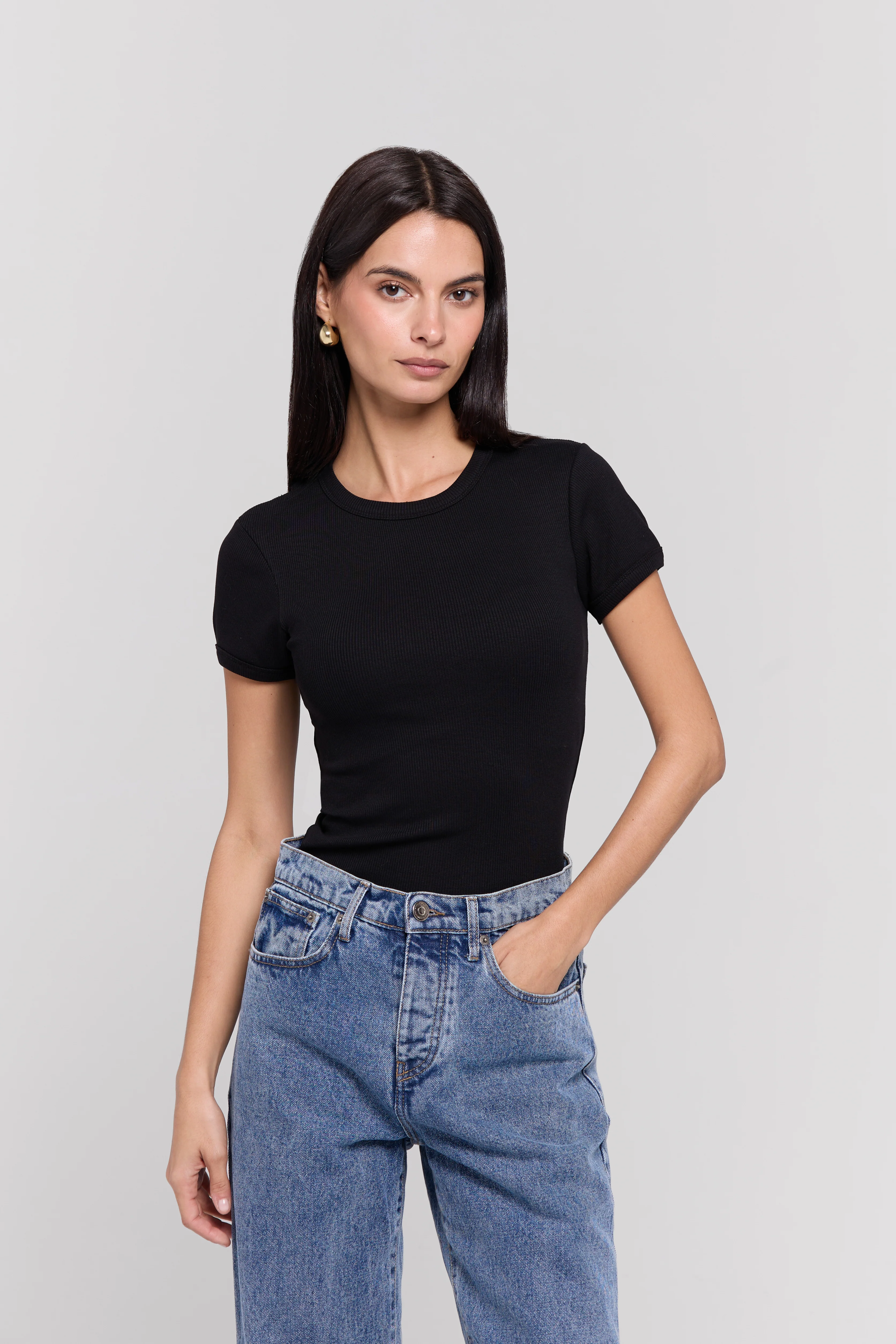 RIBBED T-SHIRT - Image 3
