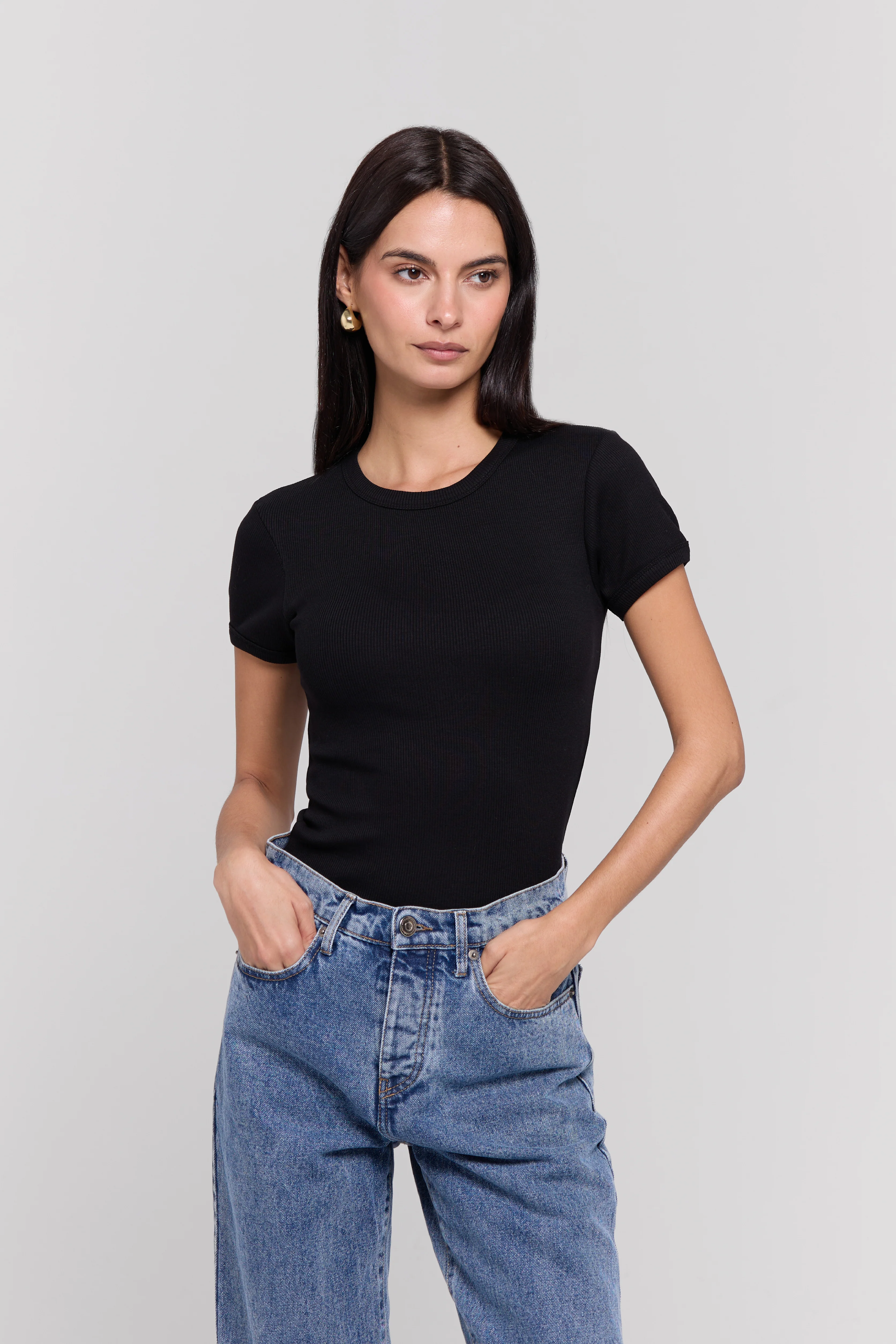 RIBBED T-SHIRT - Image 4