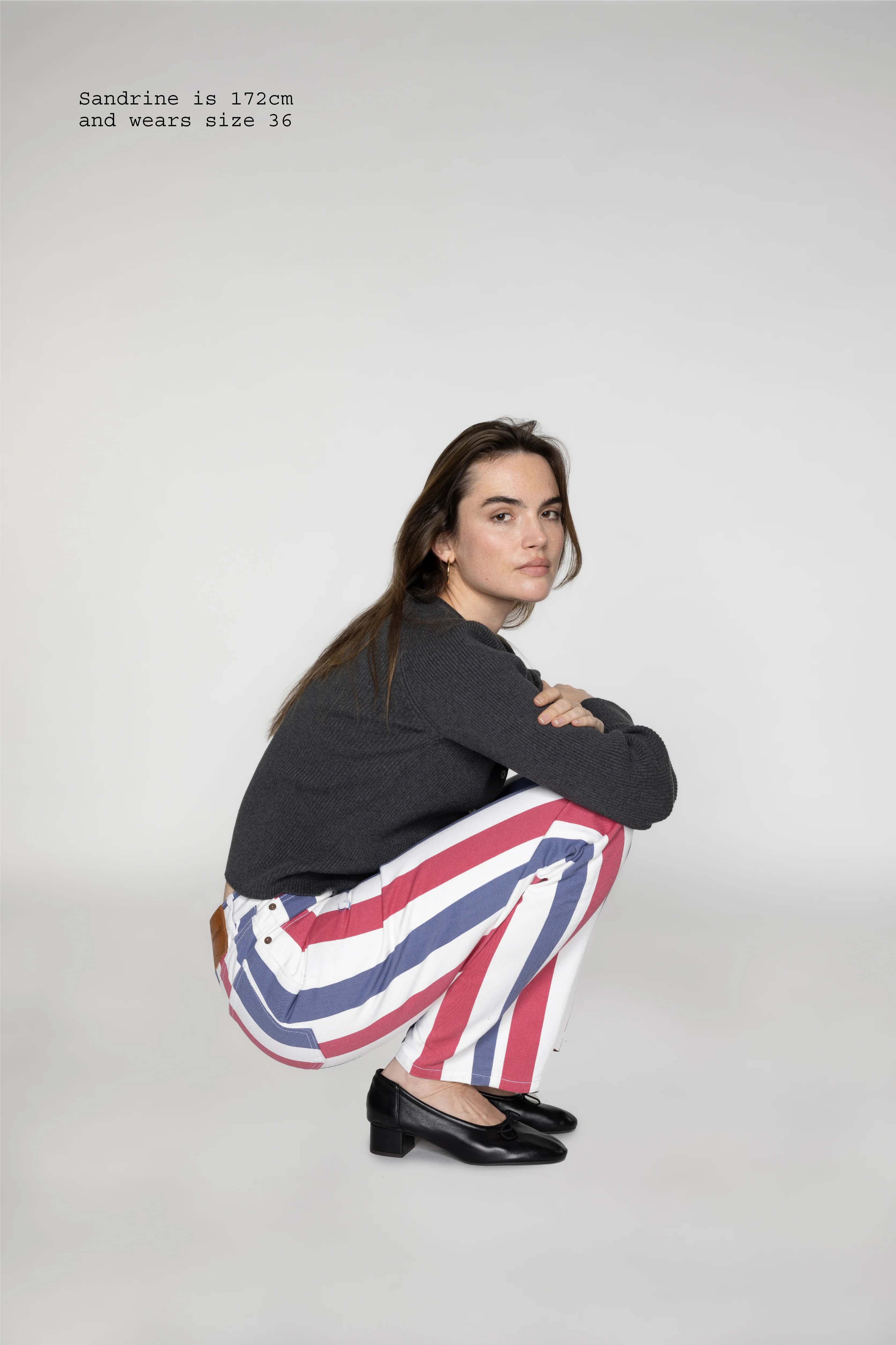 STRIPED STRAIGHT JEANS - Image 6