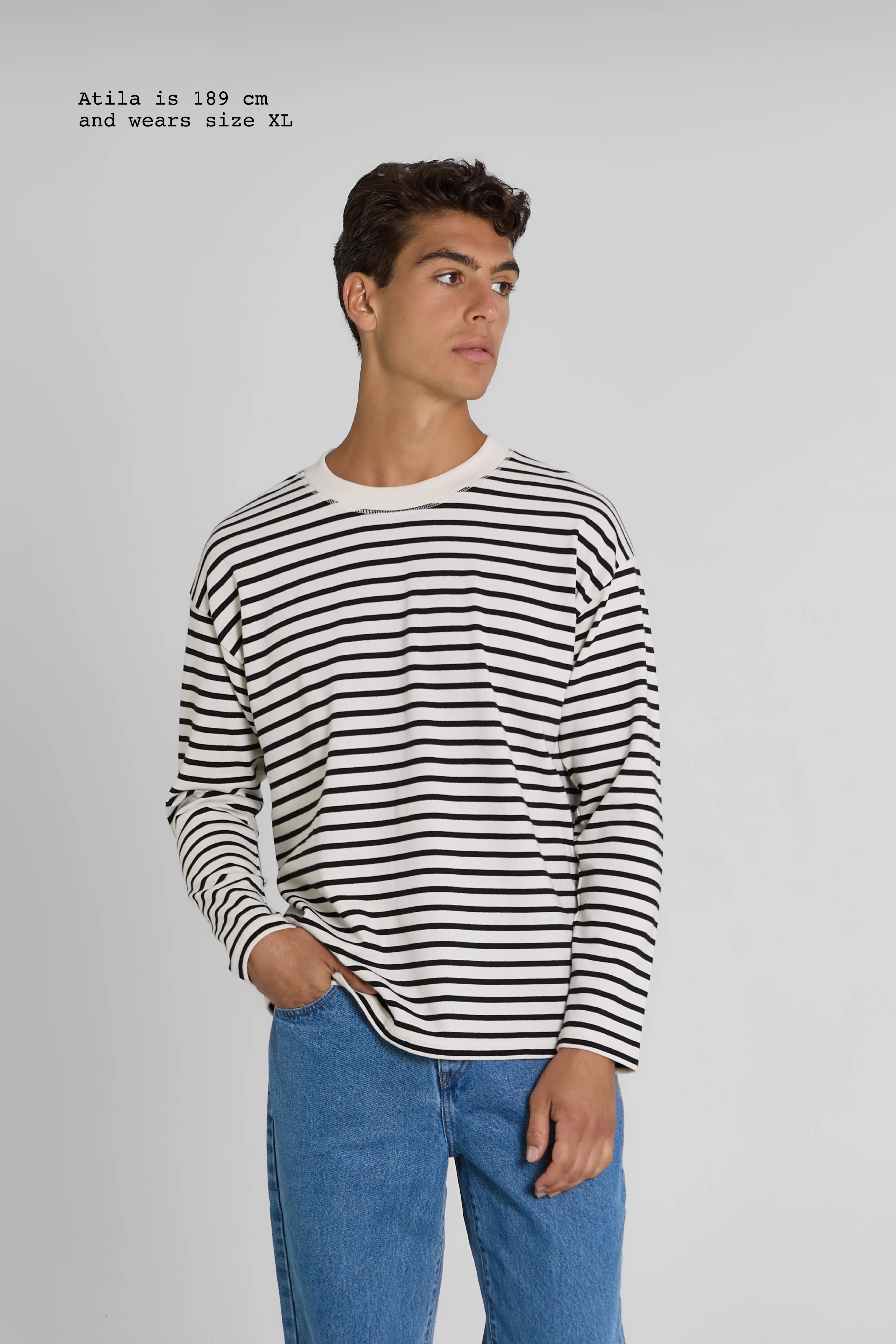 STRIPED T-SHIRT LONG SLEEVE MEN - Image 3