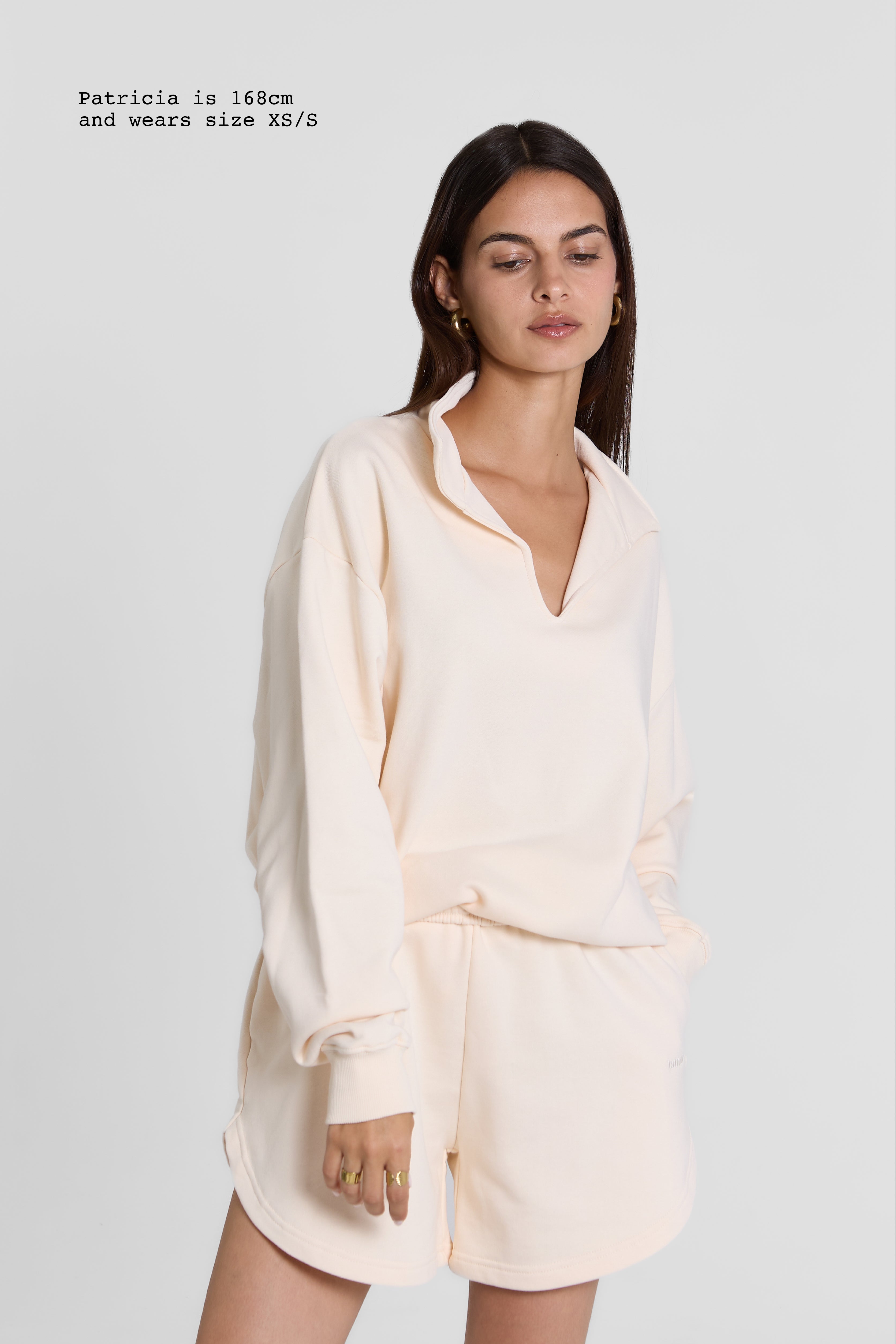 V-NECK SWEATER NO FLEECE - Image 4